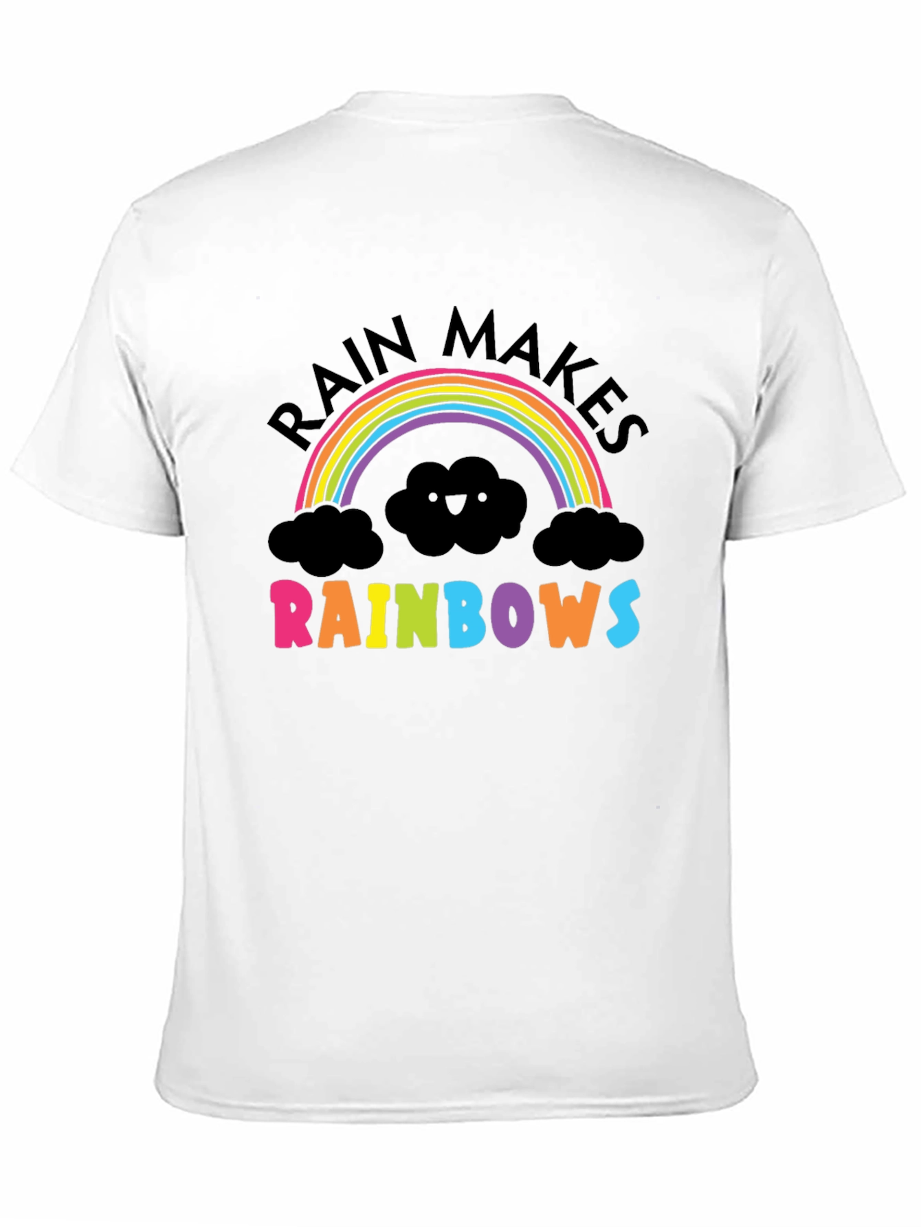 Black Rain Makes Rainbows Graphic T-Shirt view 11