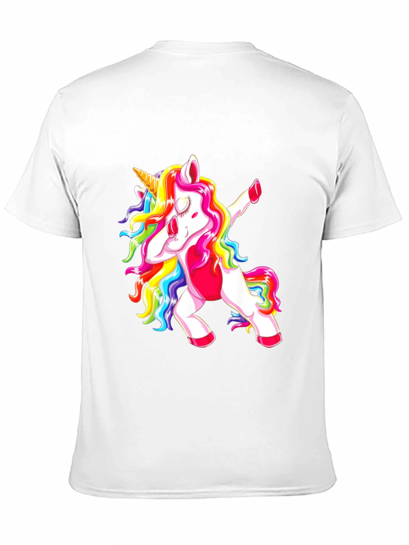 Black Dabbing Unicorn Graphic Tee view 11