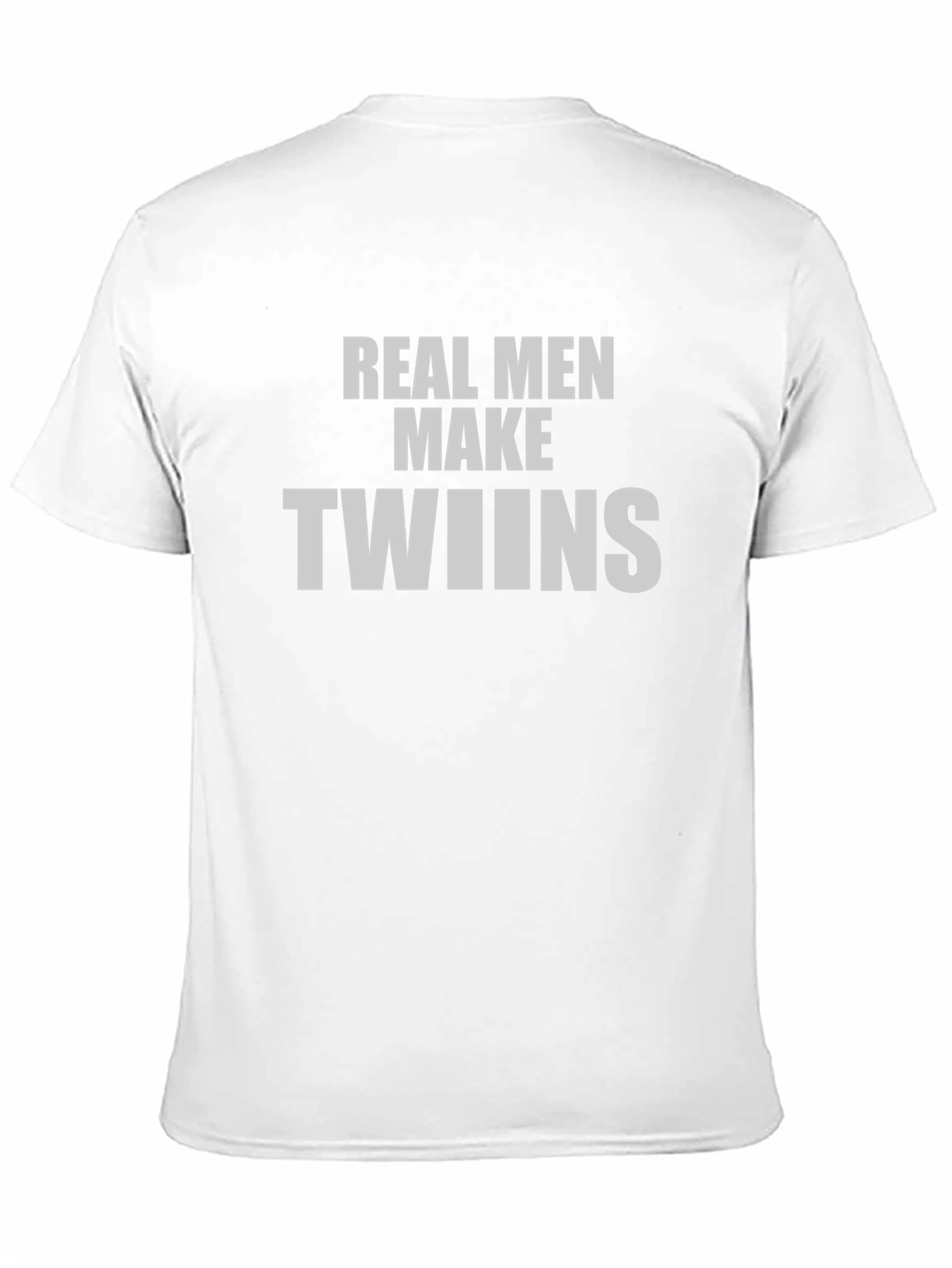 Black Real Men Make Twins T-Shirt view 11