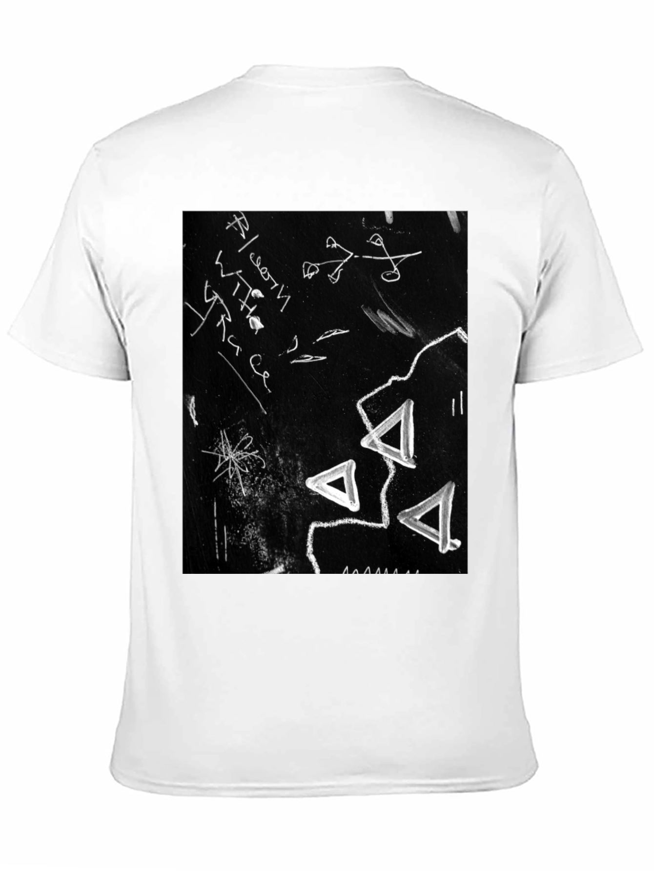 Black Abstract Black Graphic Tee view 11
