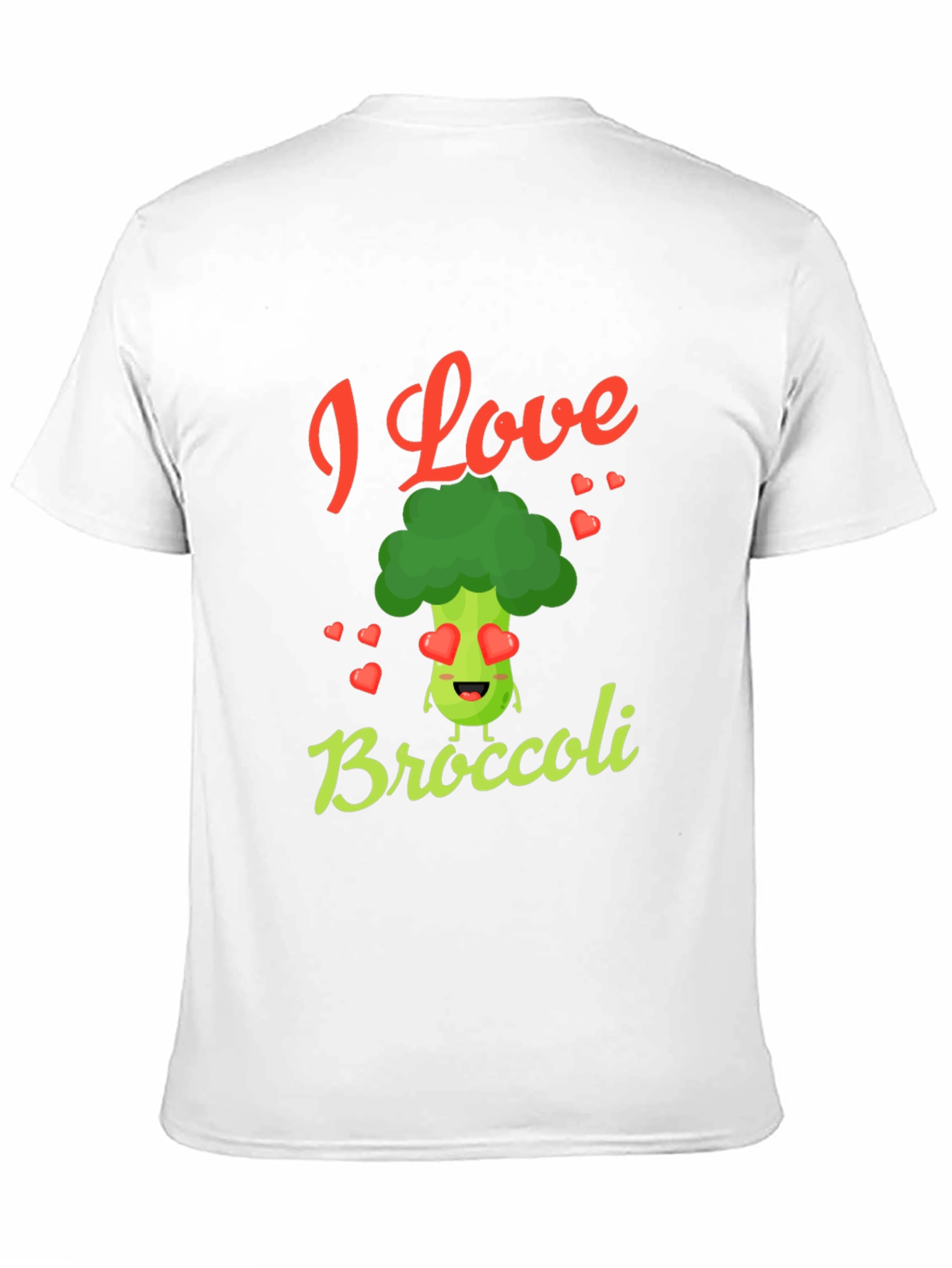 I Love Broccoli T-Shirt - Novelty Graphic Tee - 11