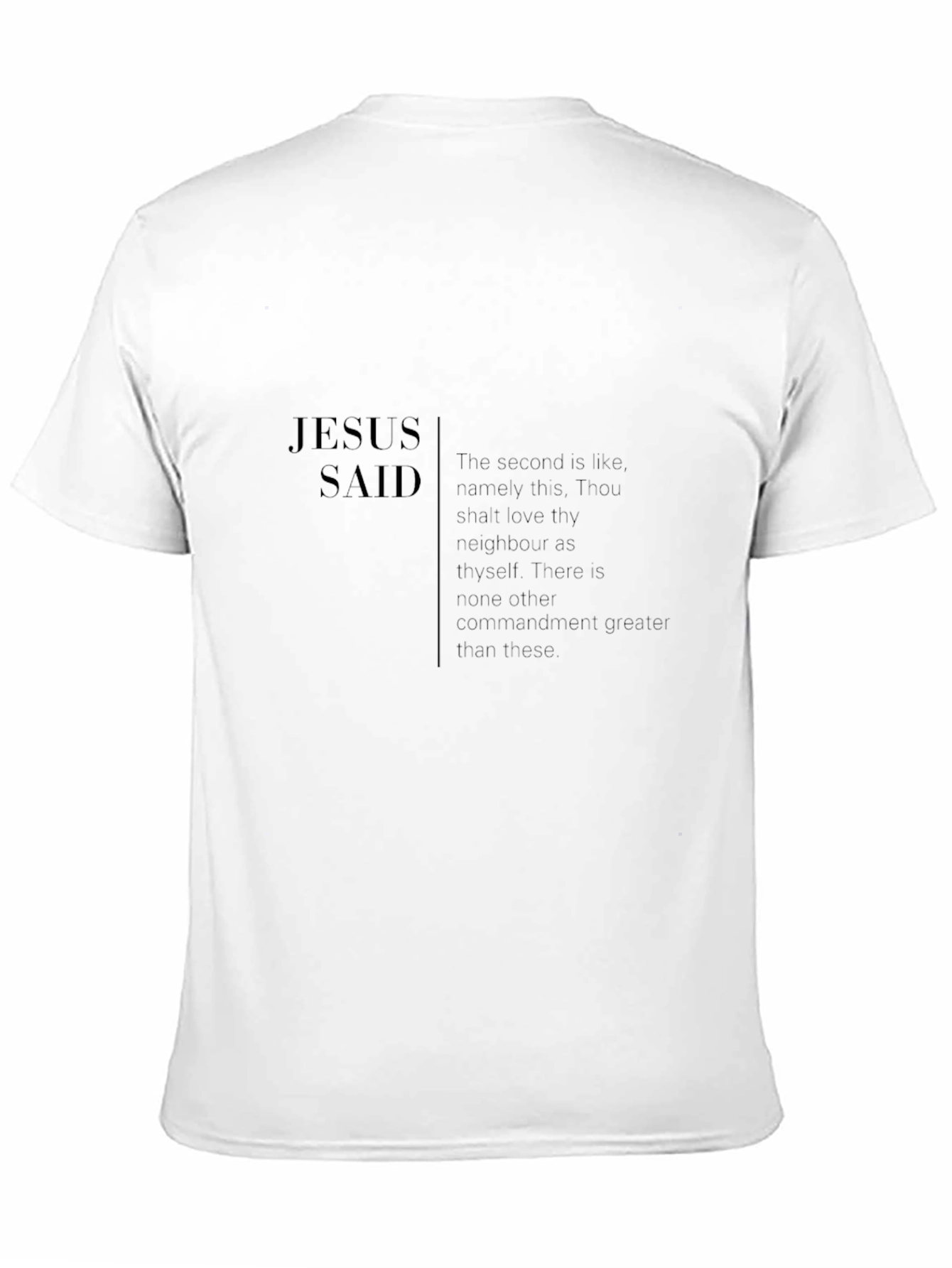 Black Jesus Said Black T-Shirt - Love Thy Neighbor Tee view 11