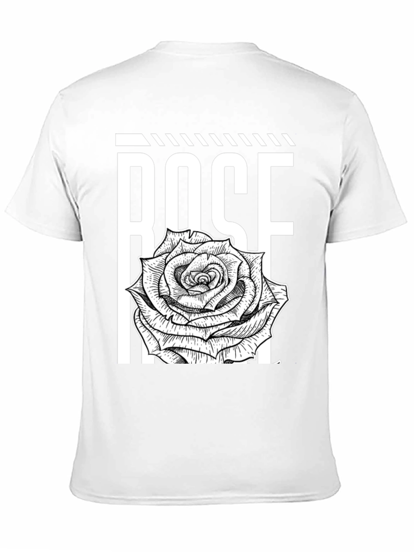 Black Rose Graphic Tee - Bold Floral Print view 11