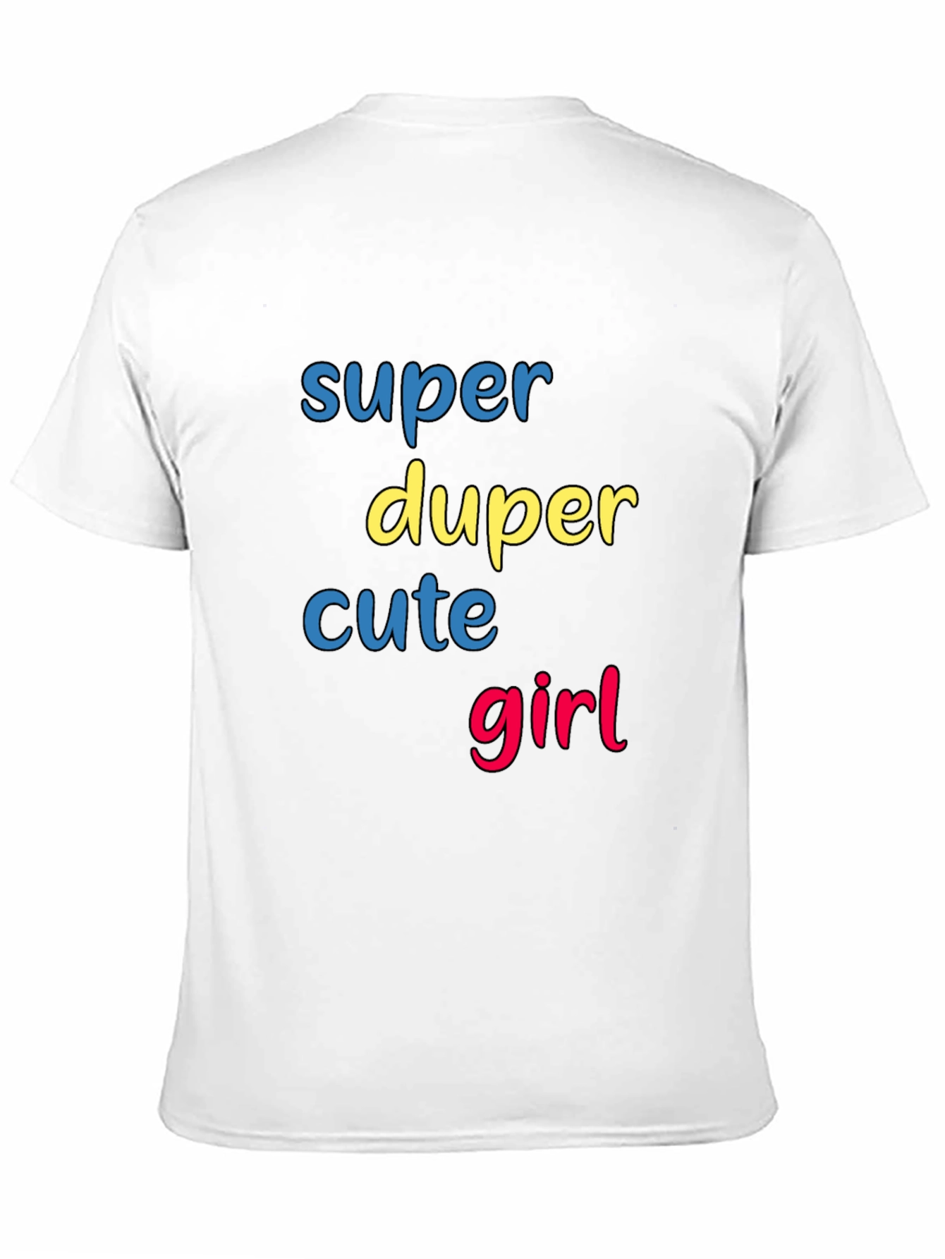 Black Super Duper Cute Girl Graphic T-Shirt view 11
