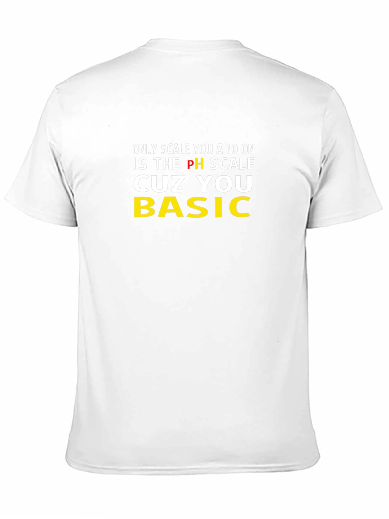 Black Basic PH Scale Graphic T-Shirt view 11