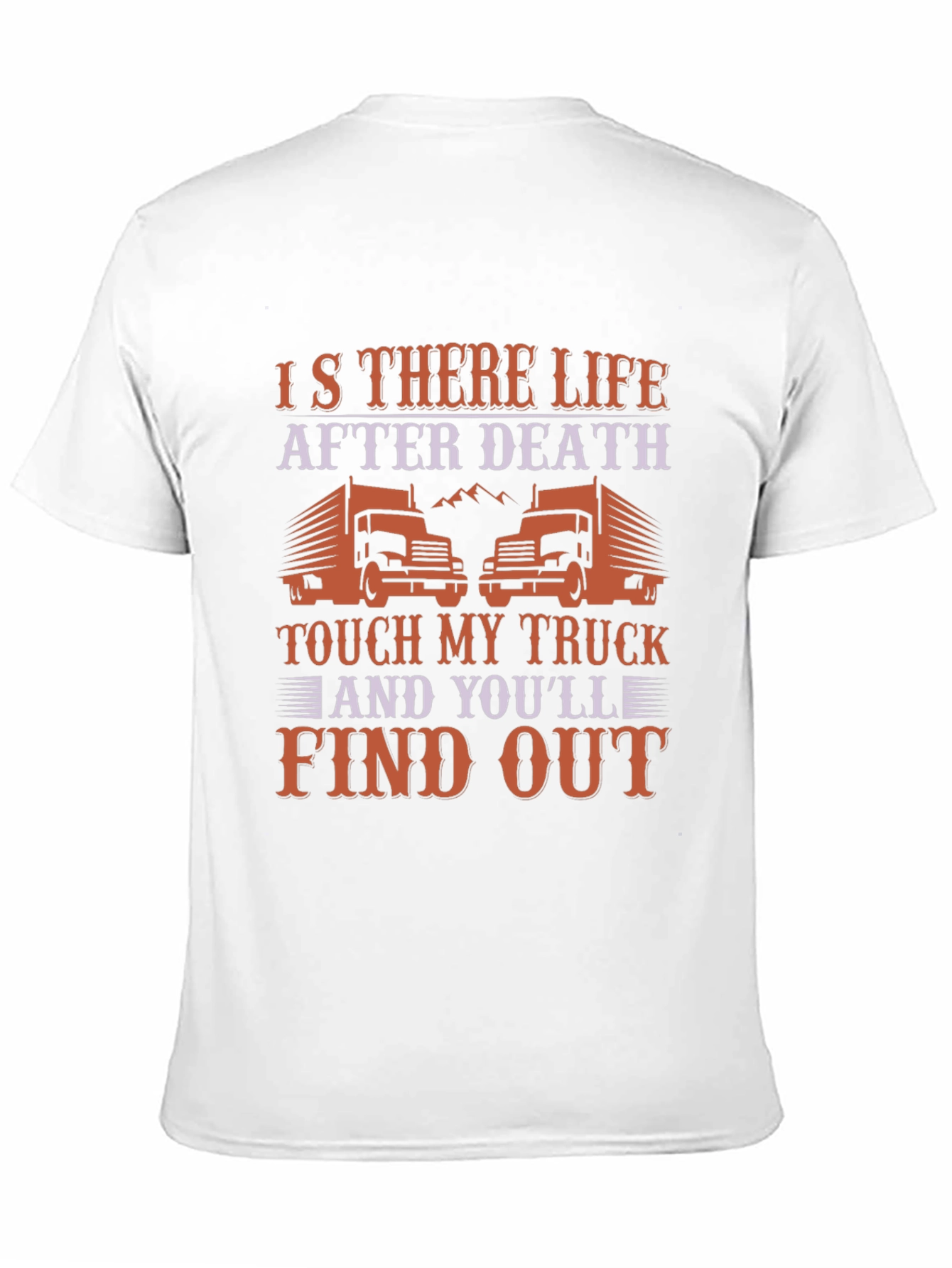 Black Trucker T-Shirt - Is There Life After Death? view 11