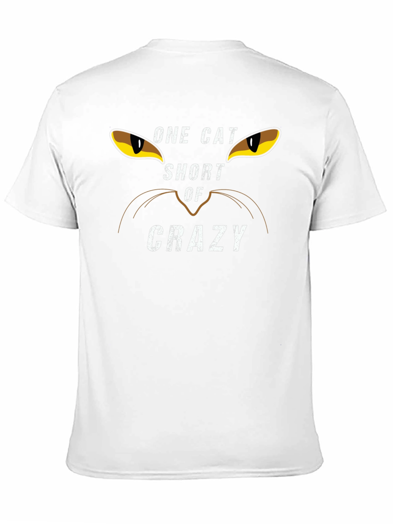 Black One Cat Short of Crazy Graphic Tee view 11