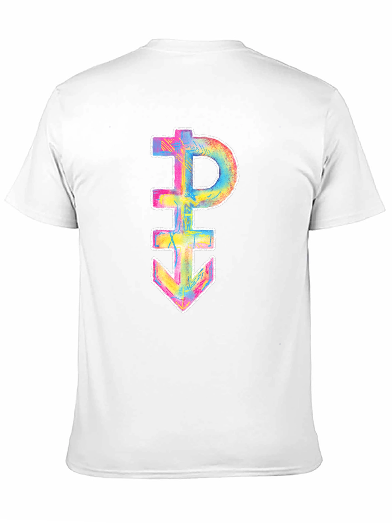 Black Rainbow Prince Symbol Black T-Shirt view 11
