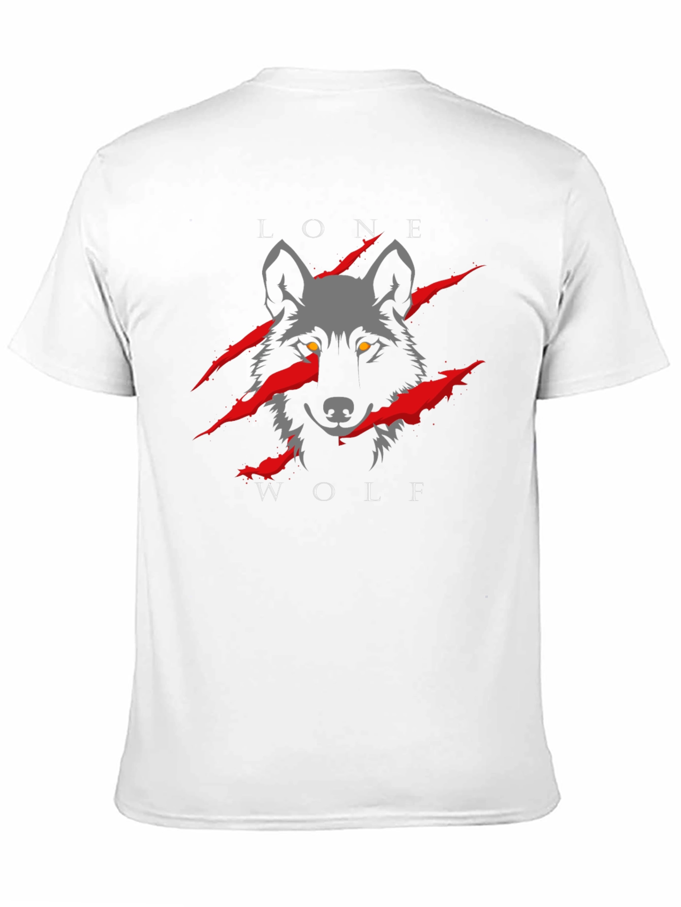 Black Lone Wolf Graphic Tee - Black view 11