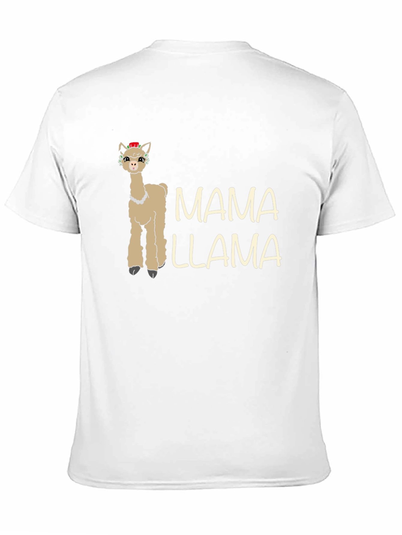 Black Mama Llama Graphic Tee - Novelty Animal T-Shirt view 11