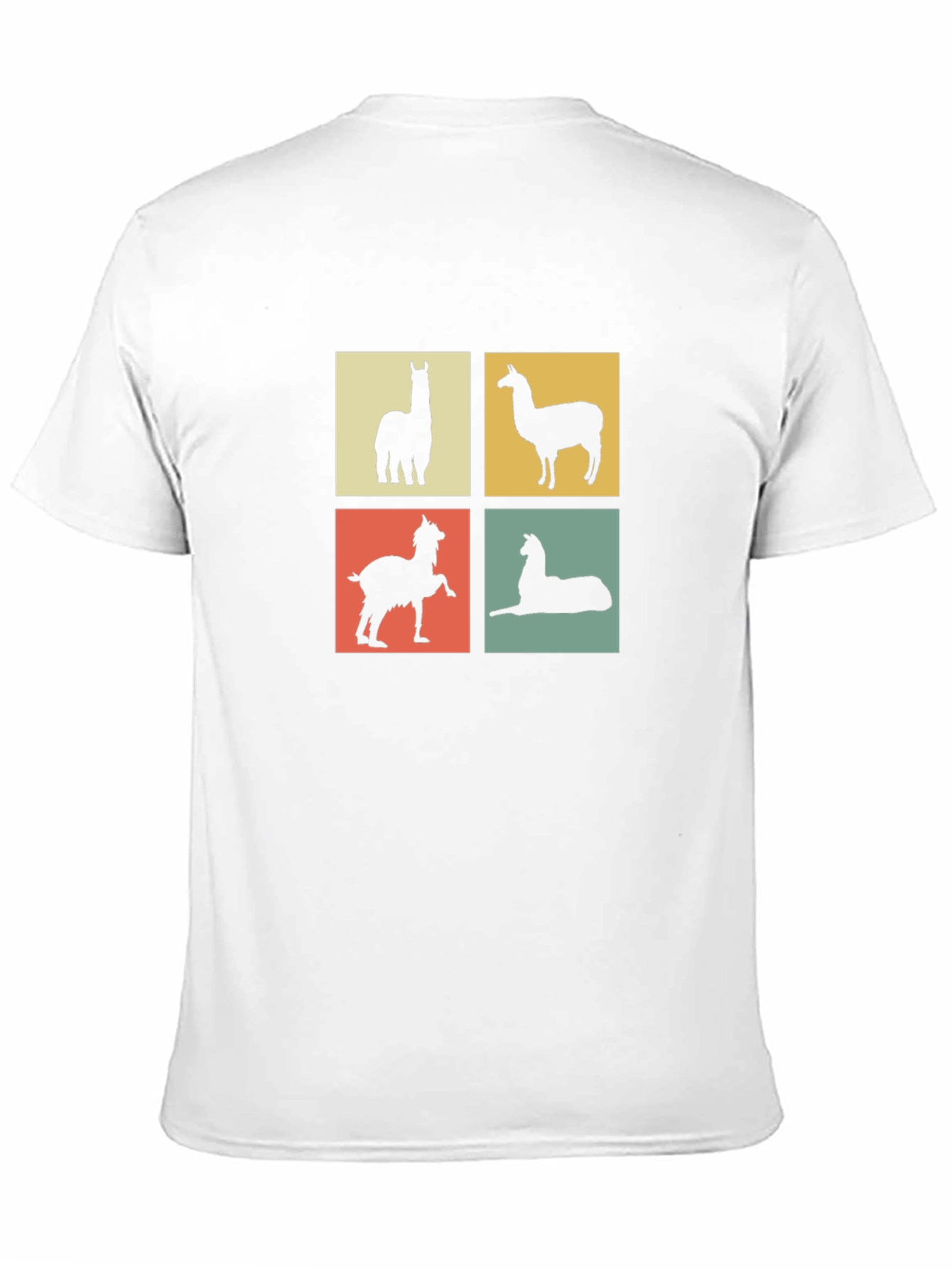 Black Llama Silhouette T-Shirt - Quirky Animal Tee view 11