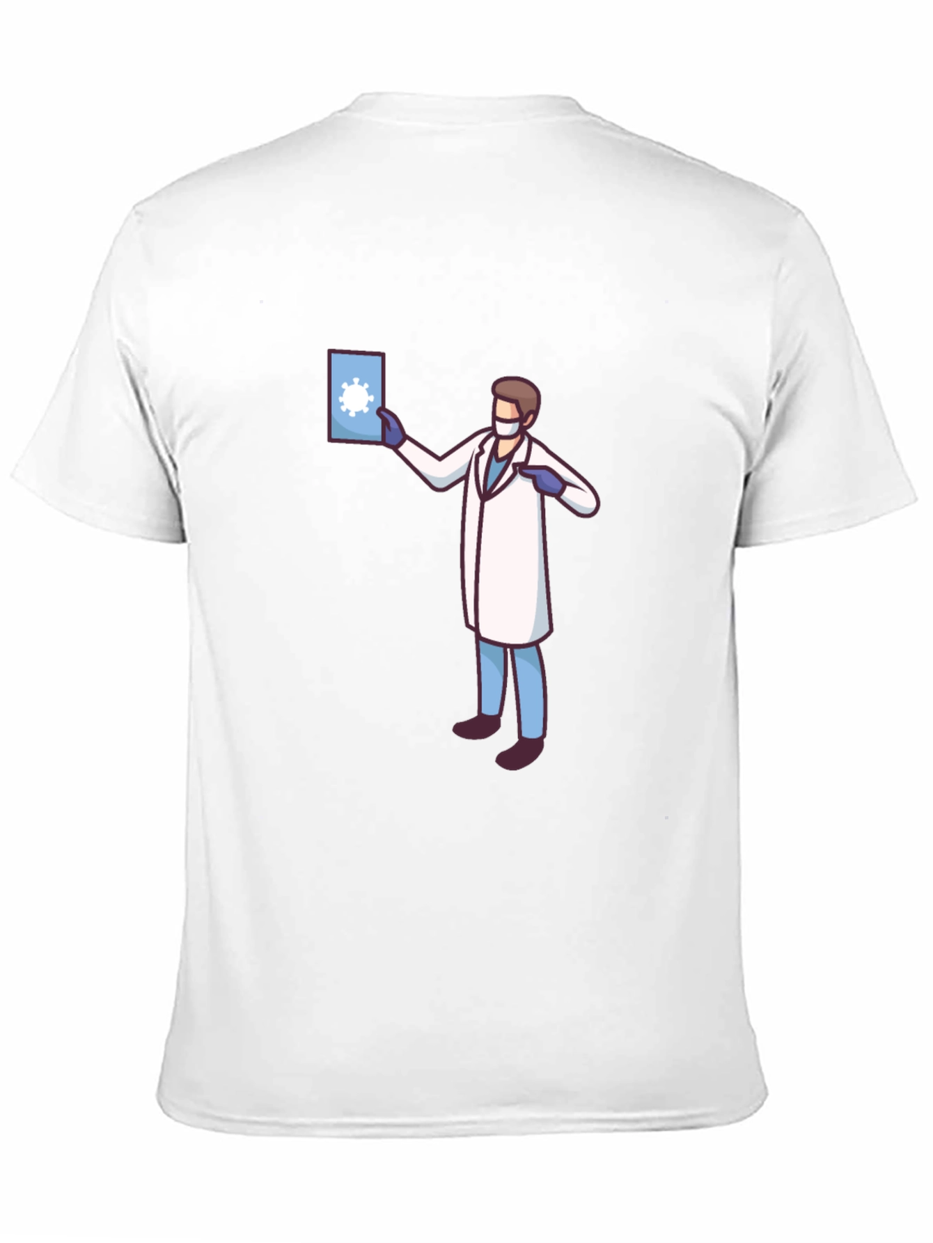 Black Doctor Graphic Black T-Shirt - Novelty COVID Design view 11