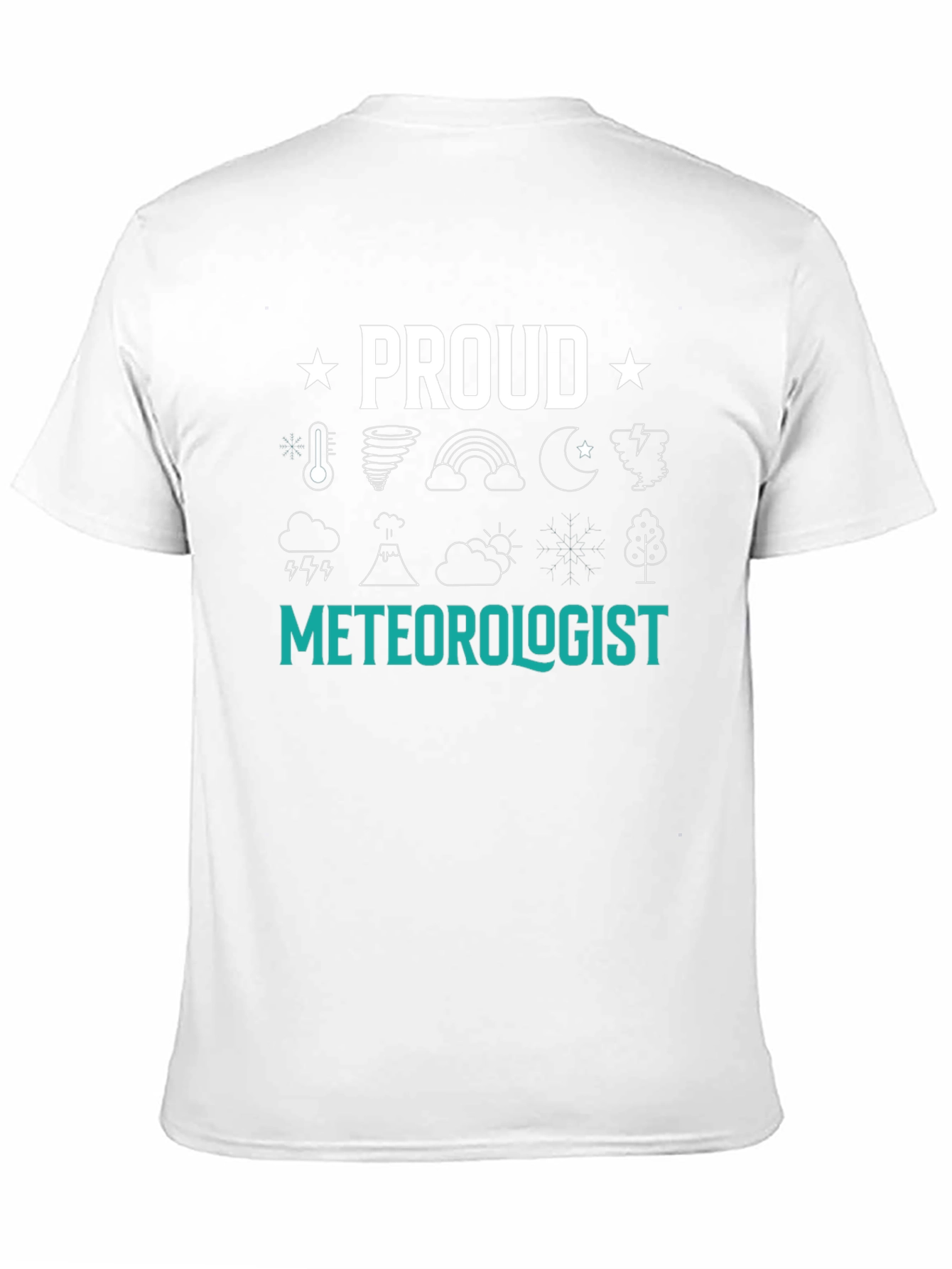 Black Proud Meteorologist Graphic T-Shirt view 11
