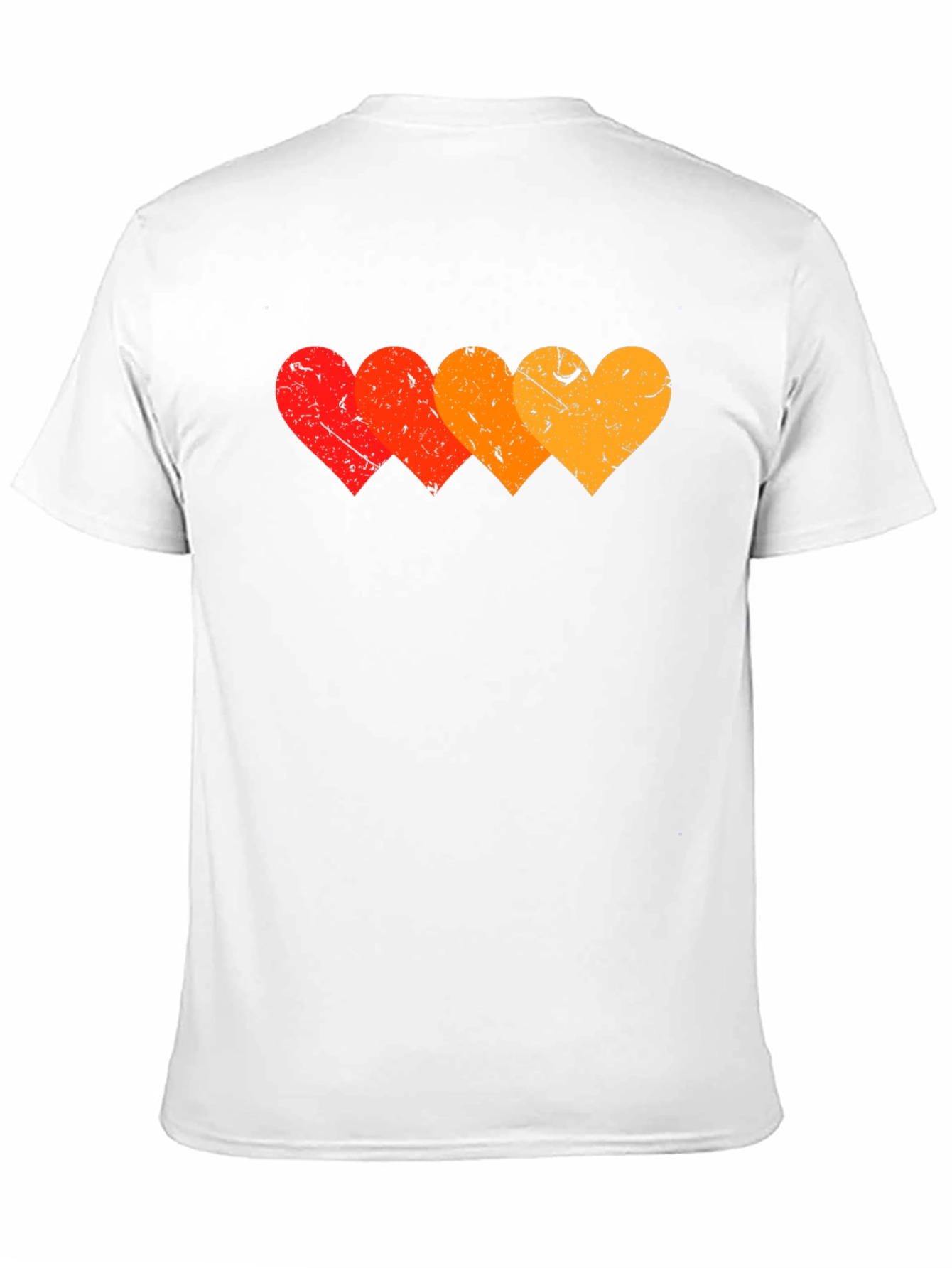 Black Retro Hearts Graphic T-Shirt - Stylish Black Tee view 11