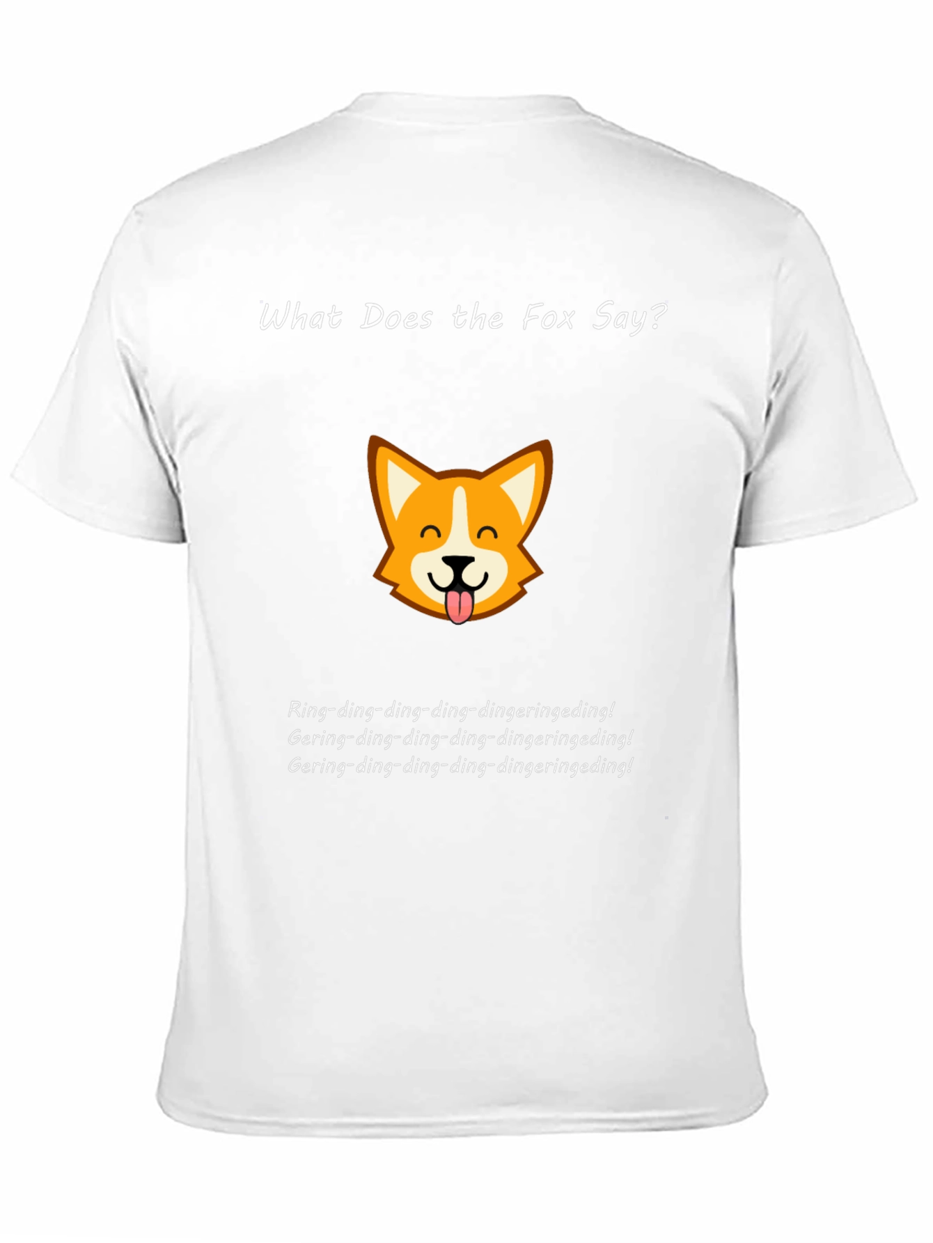 Black What Does the Fox Say Black T-Shirt view 11