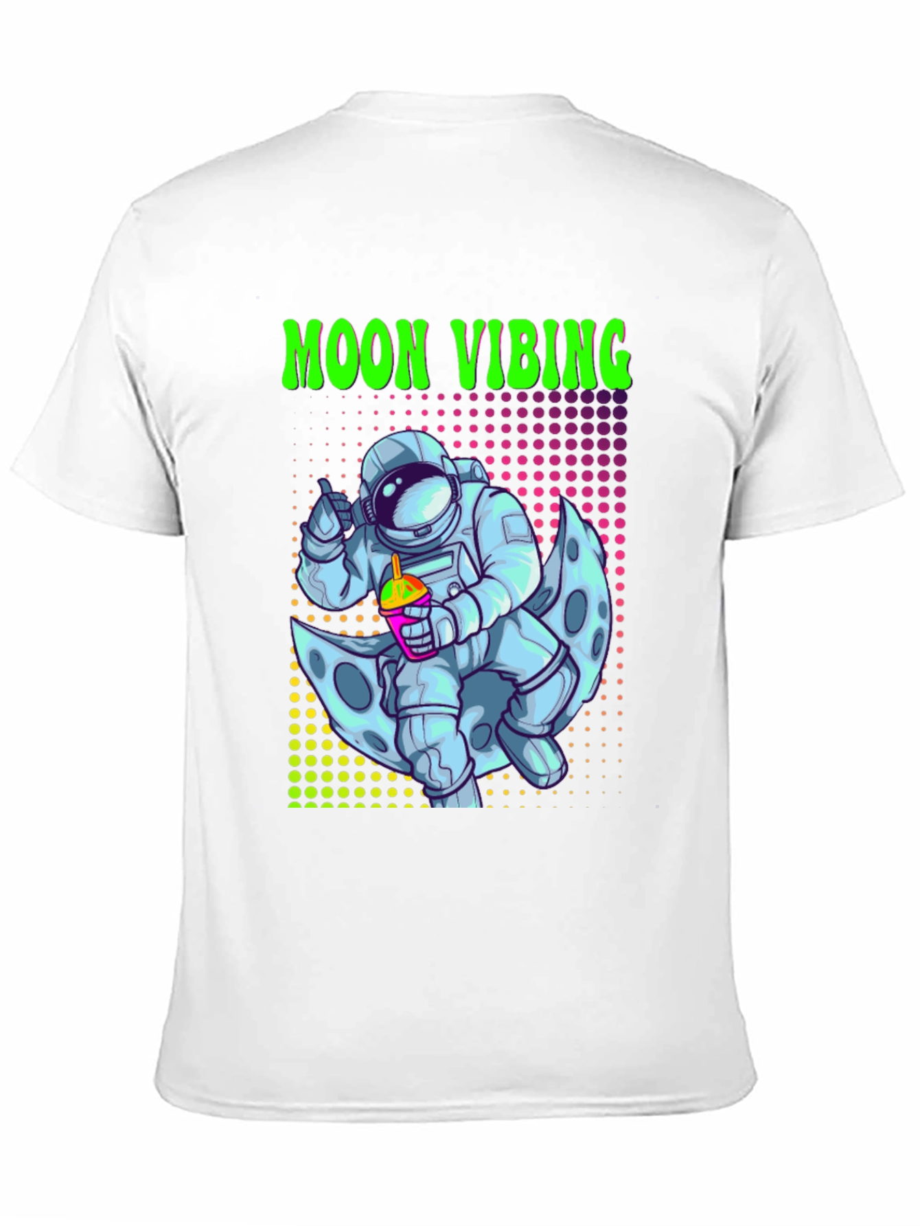 Black Moon Vibing Astronaut T-Shirt view 11