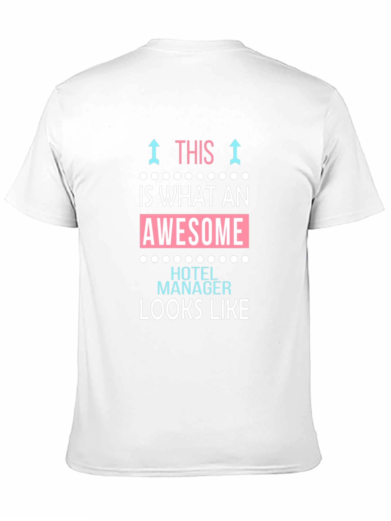 Black Awesome Hotel Manager T-Shirt - Funny Gift! view 11