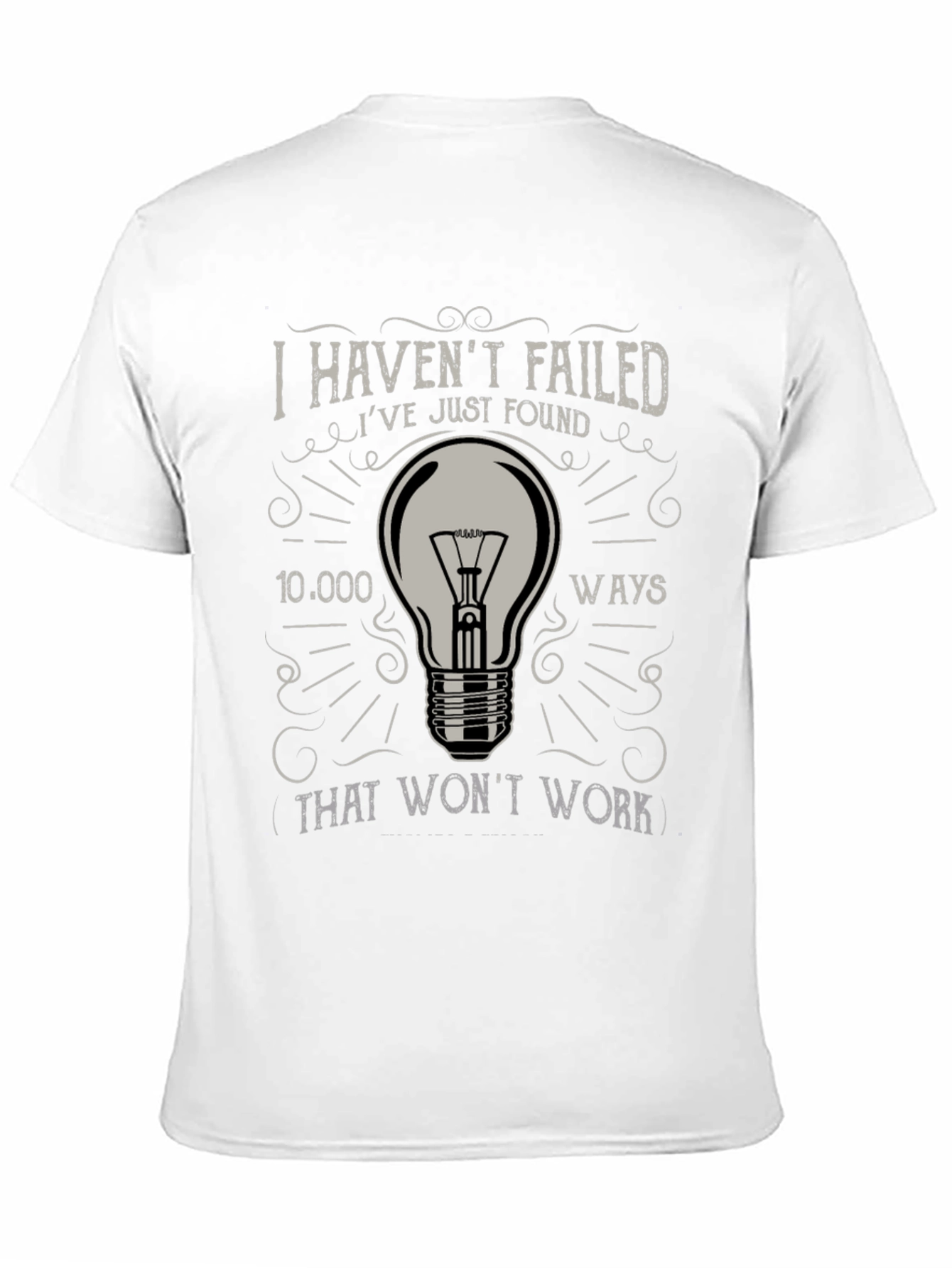 Black I Haven't Failed Men's Graphic T-Shirt view 11
