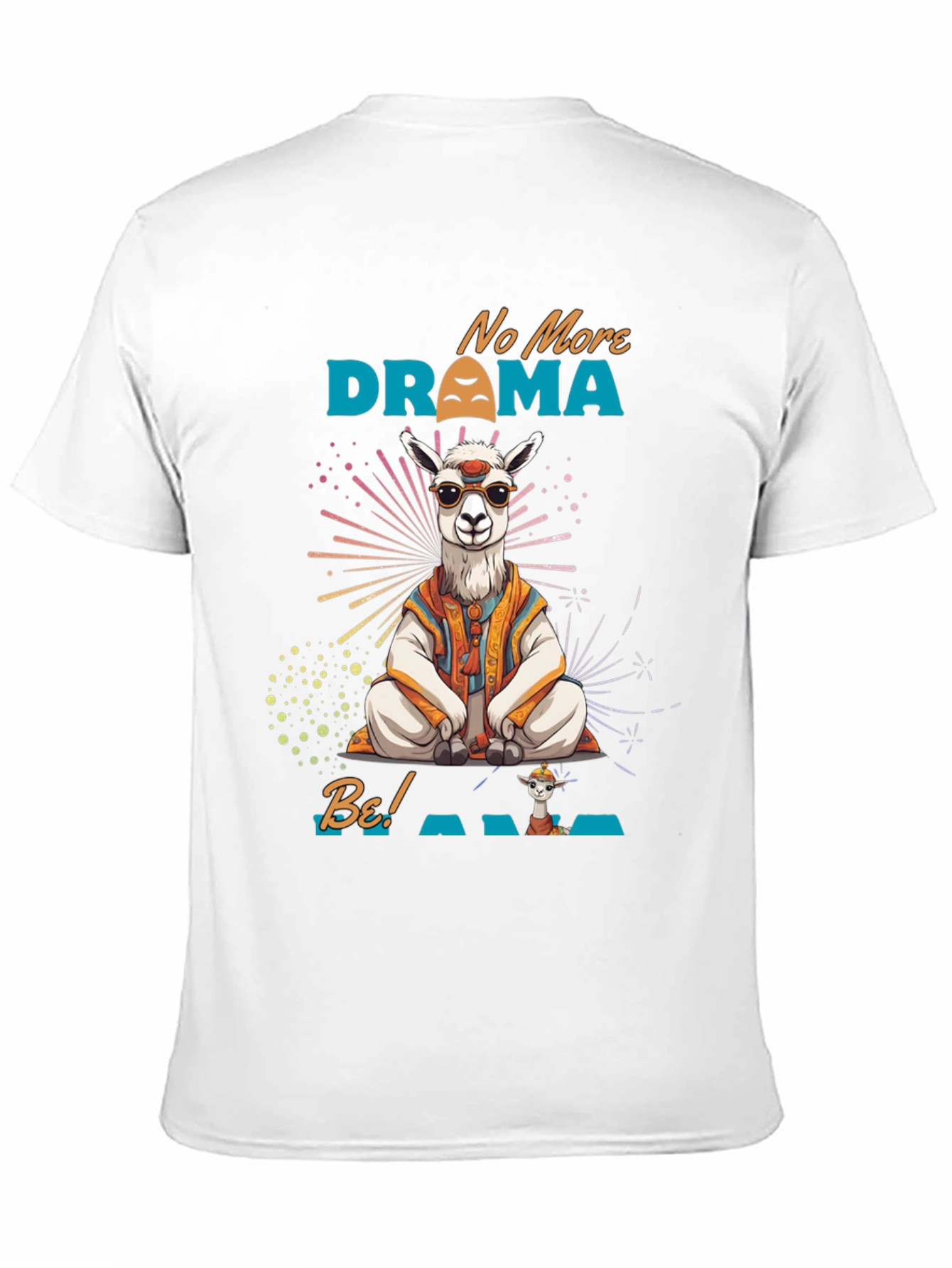 Black No More Drama Llama Men's T-Shirt view 11