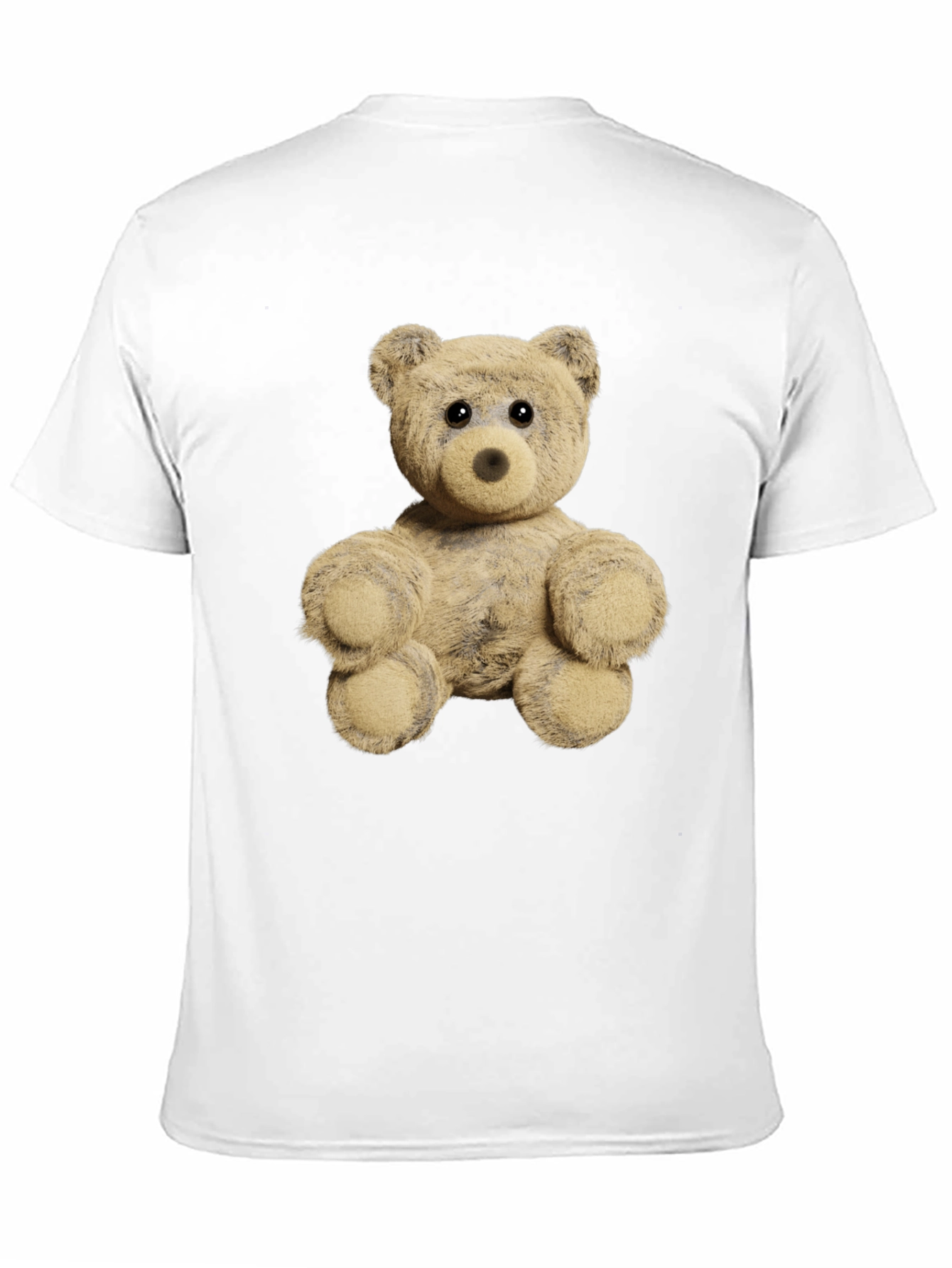 Black Teddy Bear Graphic Tee - Soft Plush Design view 11