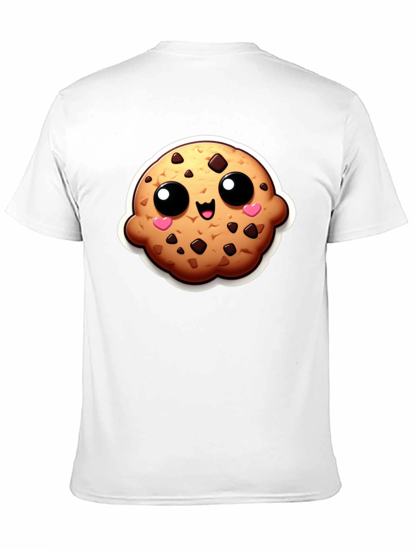 Black Cute Cookie Graphic Black T-Shirt view 11