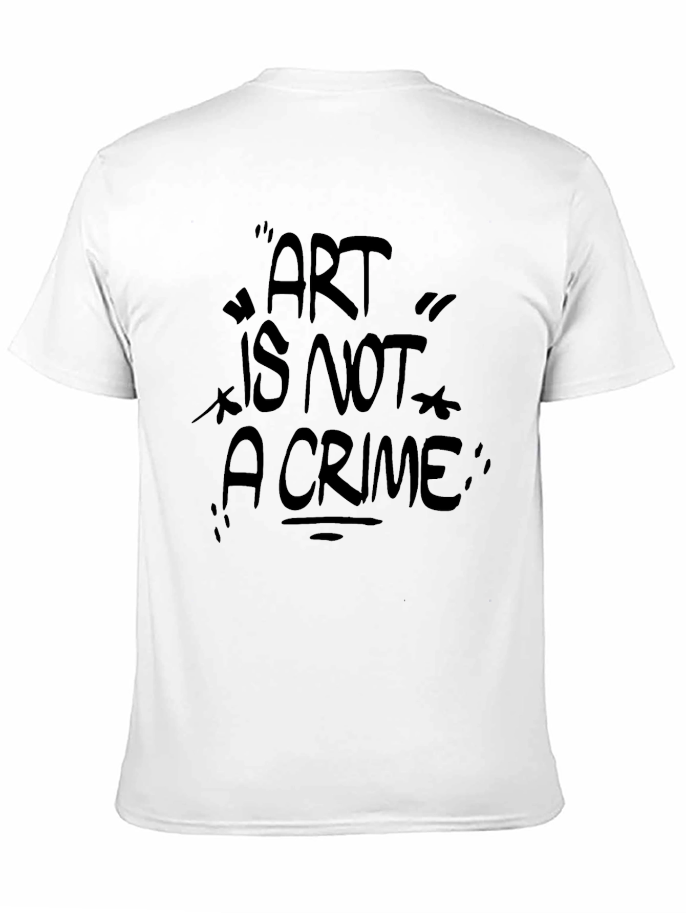 Black Art Is Not A Crime Black Graphic Tee Shirt view 11