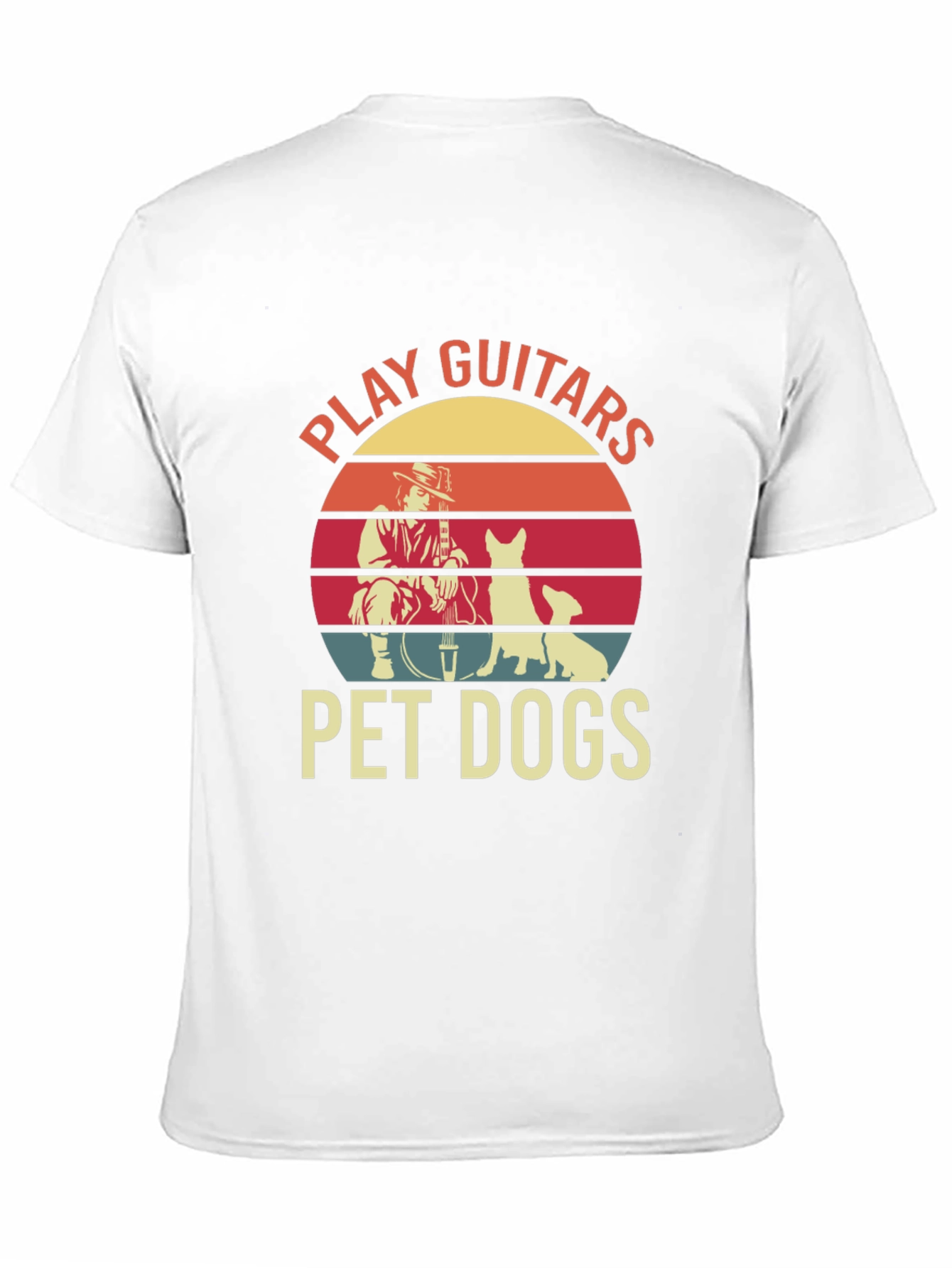 Black Play Guitars Pet Dogs Graphic Tee view 11