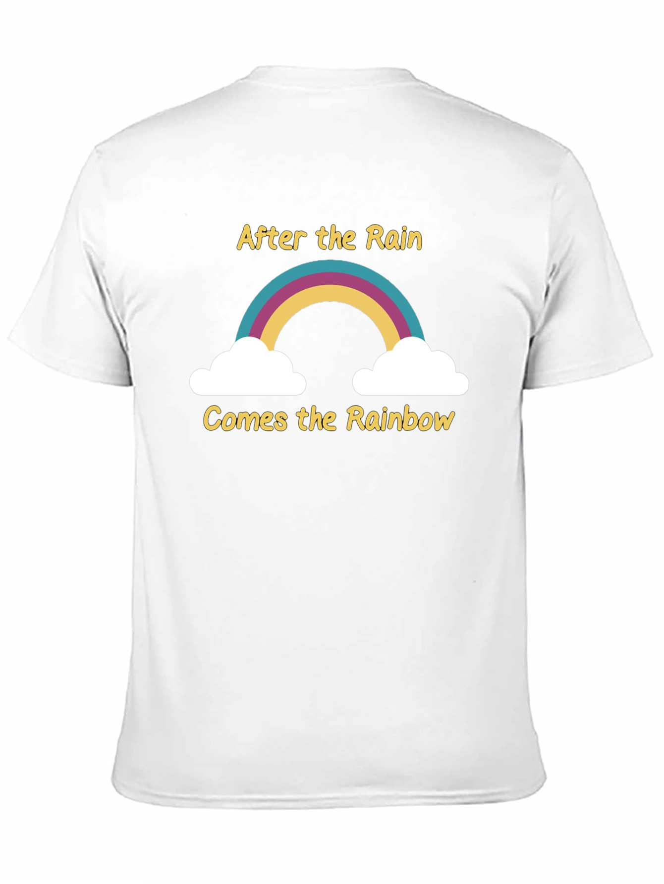 Black Rainbow T-Shirt - After the Rain Graphic Tee view 11