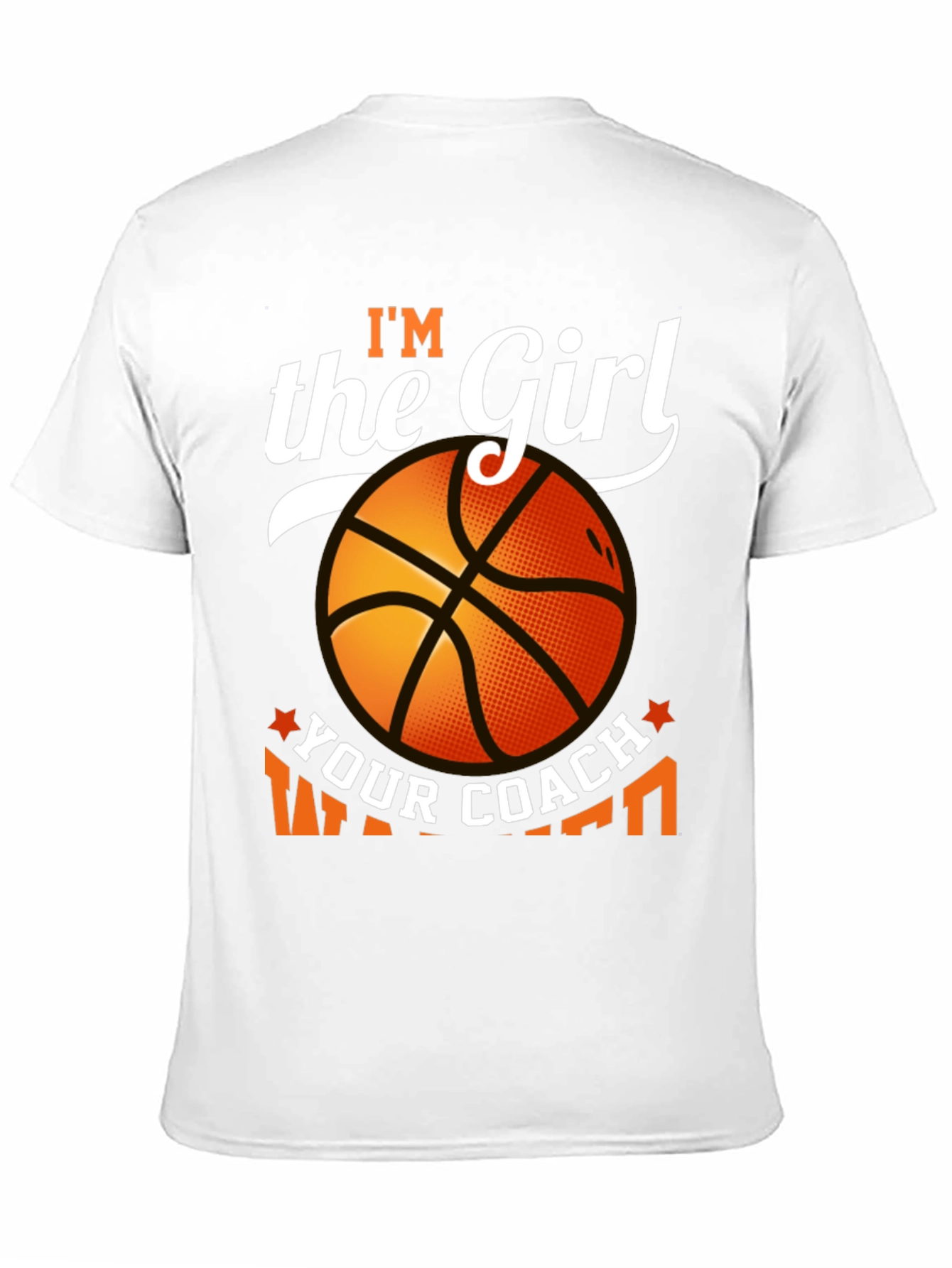 Black I'm The Girl Your Coach Warned You About Basketball T-Shirt view 11