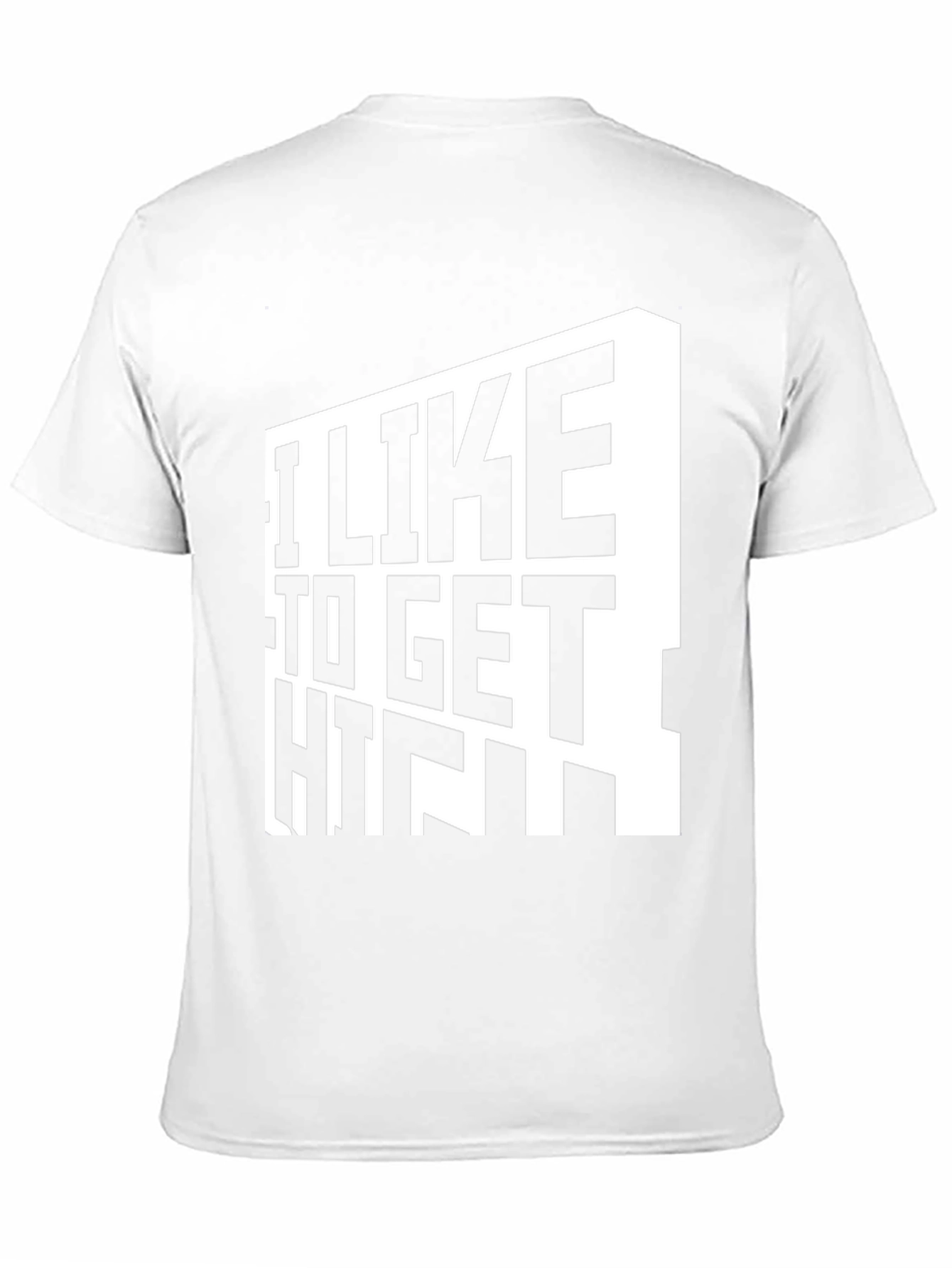 Black I Like To Get High T-Shirt - Black Graphic Tee view 11