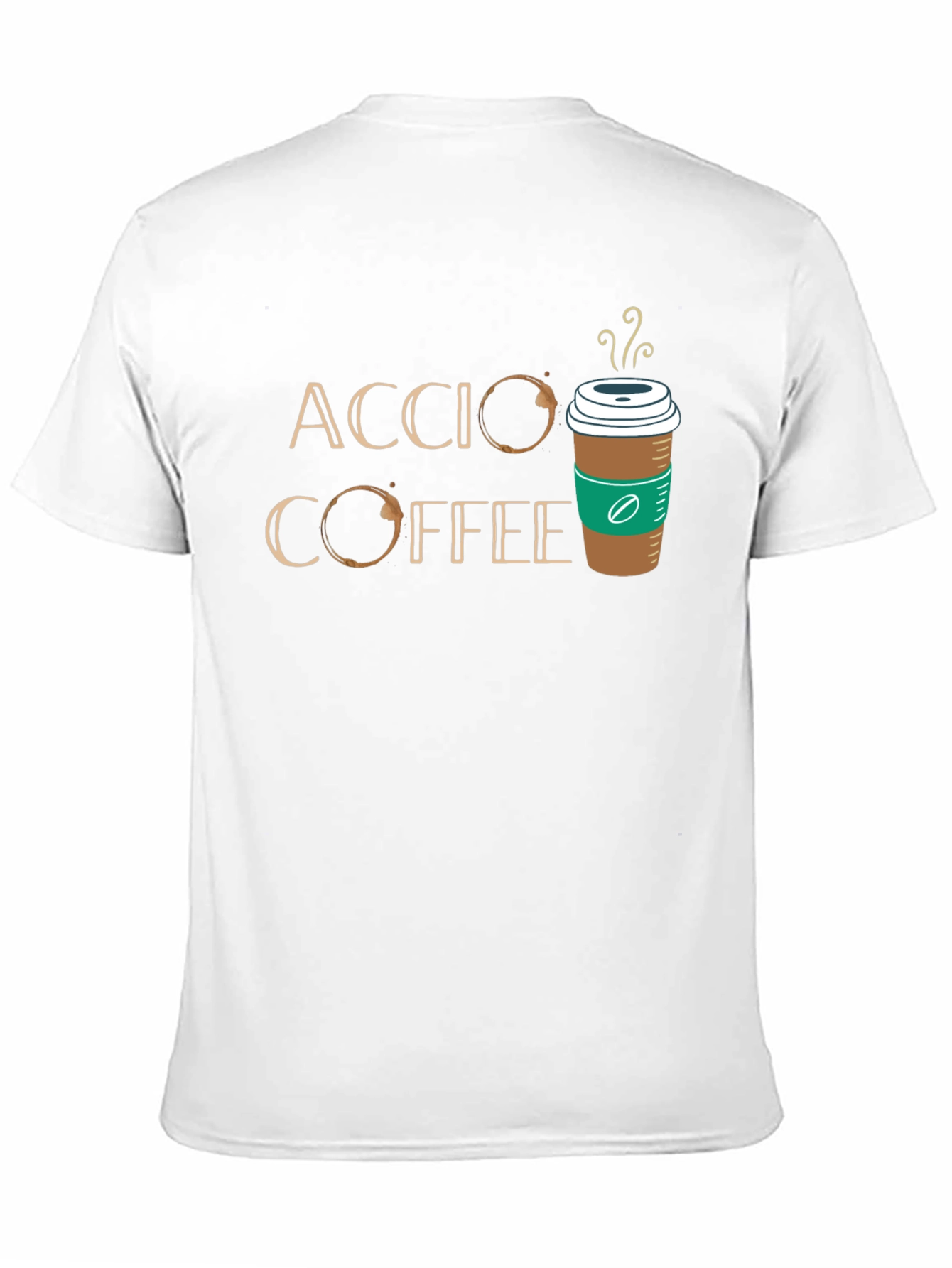 Black Accio Coffee T-Shirt - Magic & Caffeine! view 11