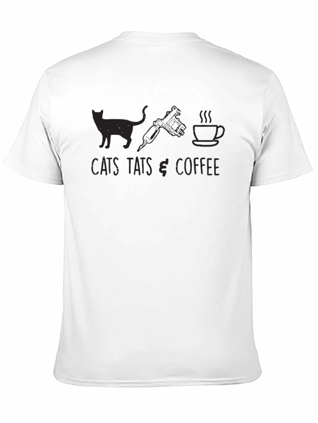 Black Cats Tats & Coffee Graphic T-Shirt - Unisex view 11
