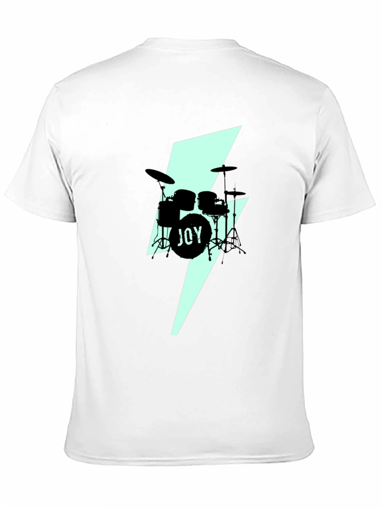 Black Joy Drums Graphic Tee - Black Crew Neck view 11