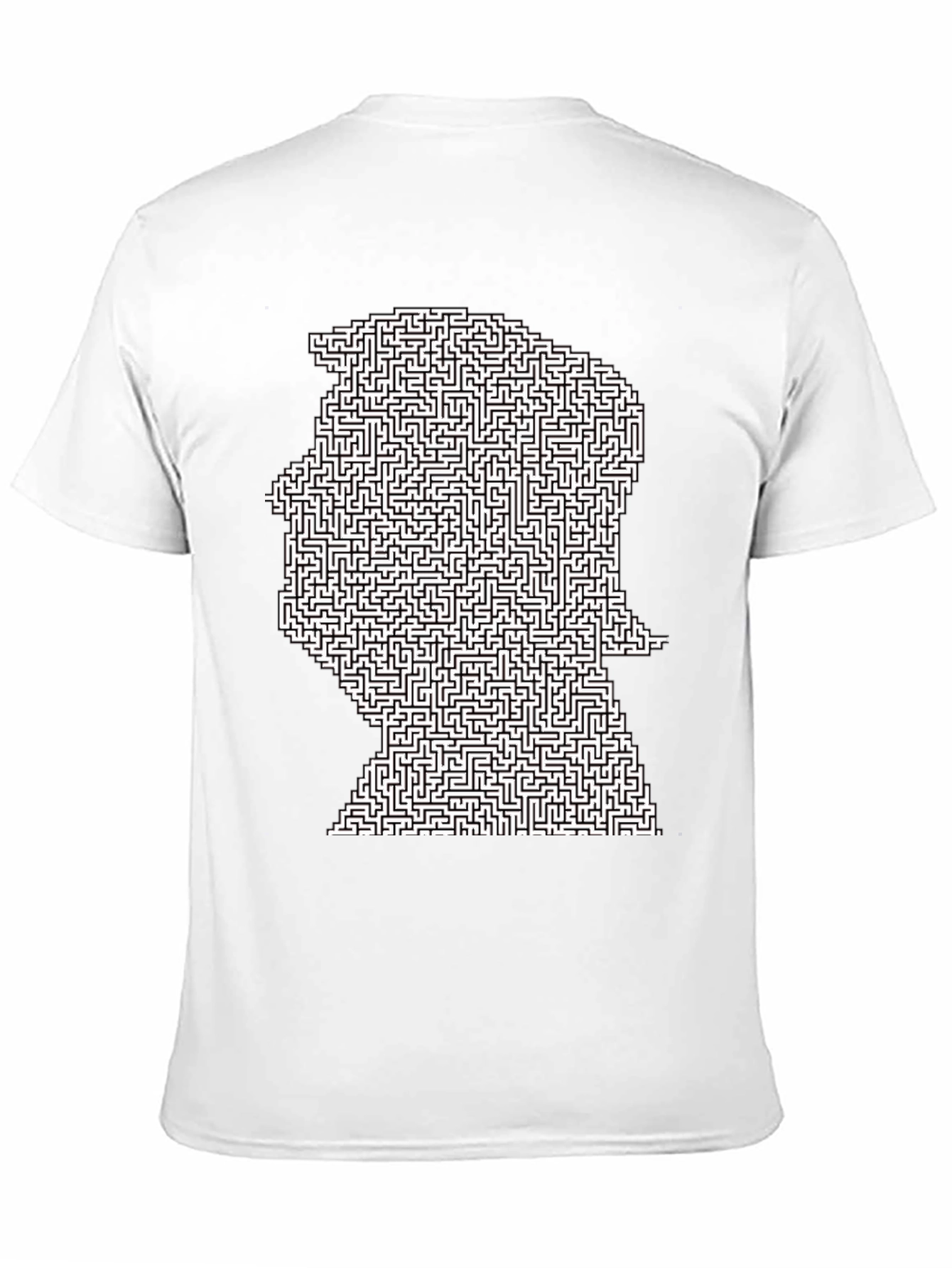 Black Maze Head Graphic Tee - Black Casual Shirt view 11