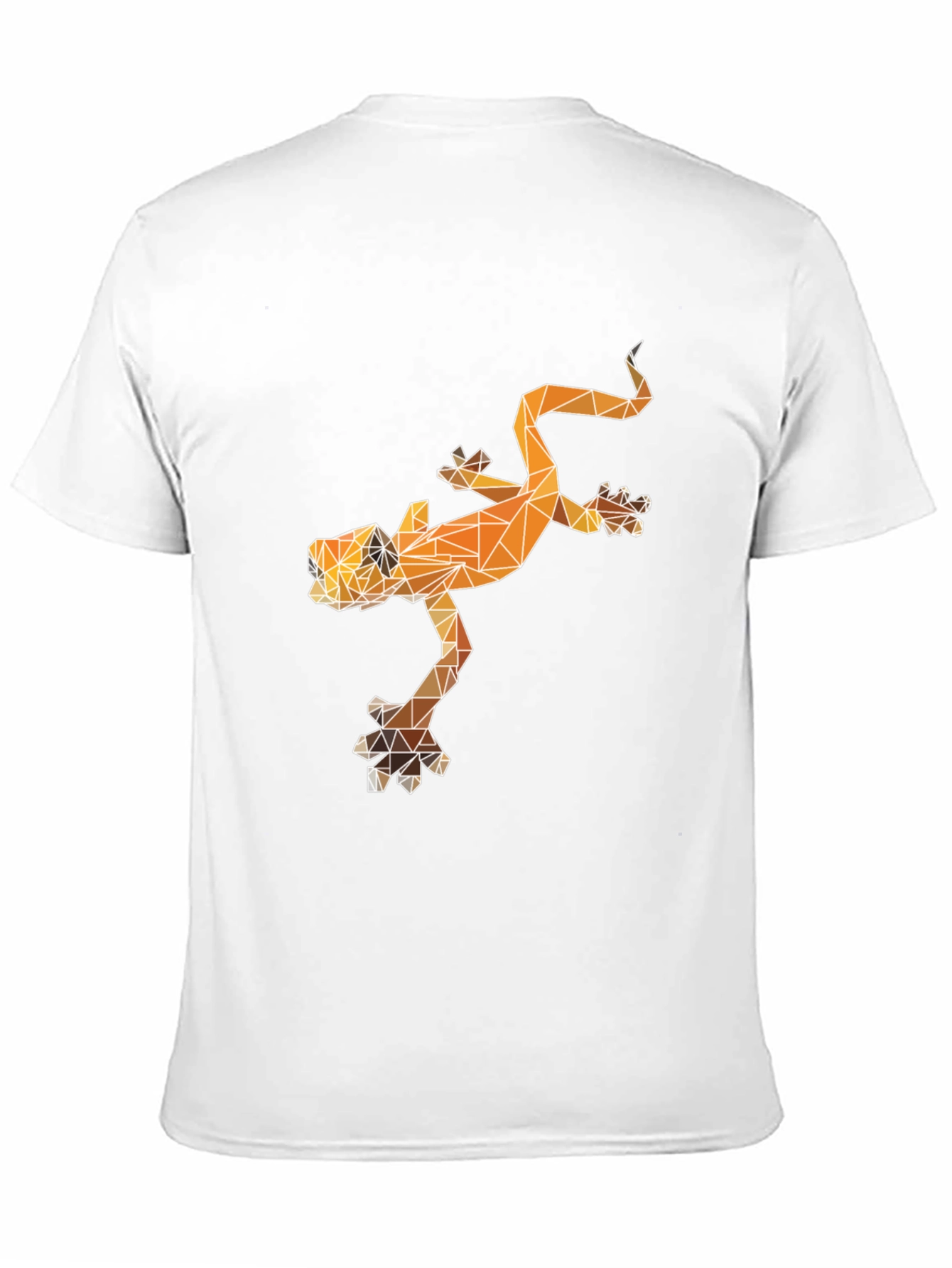 Black Geometric Lizard Graphic Tee - Black Cotton Blend view 11