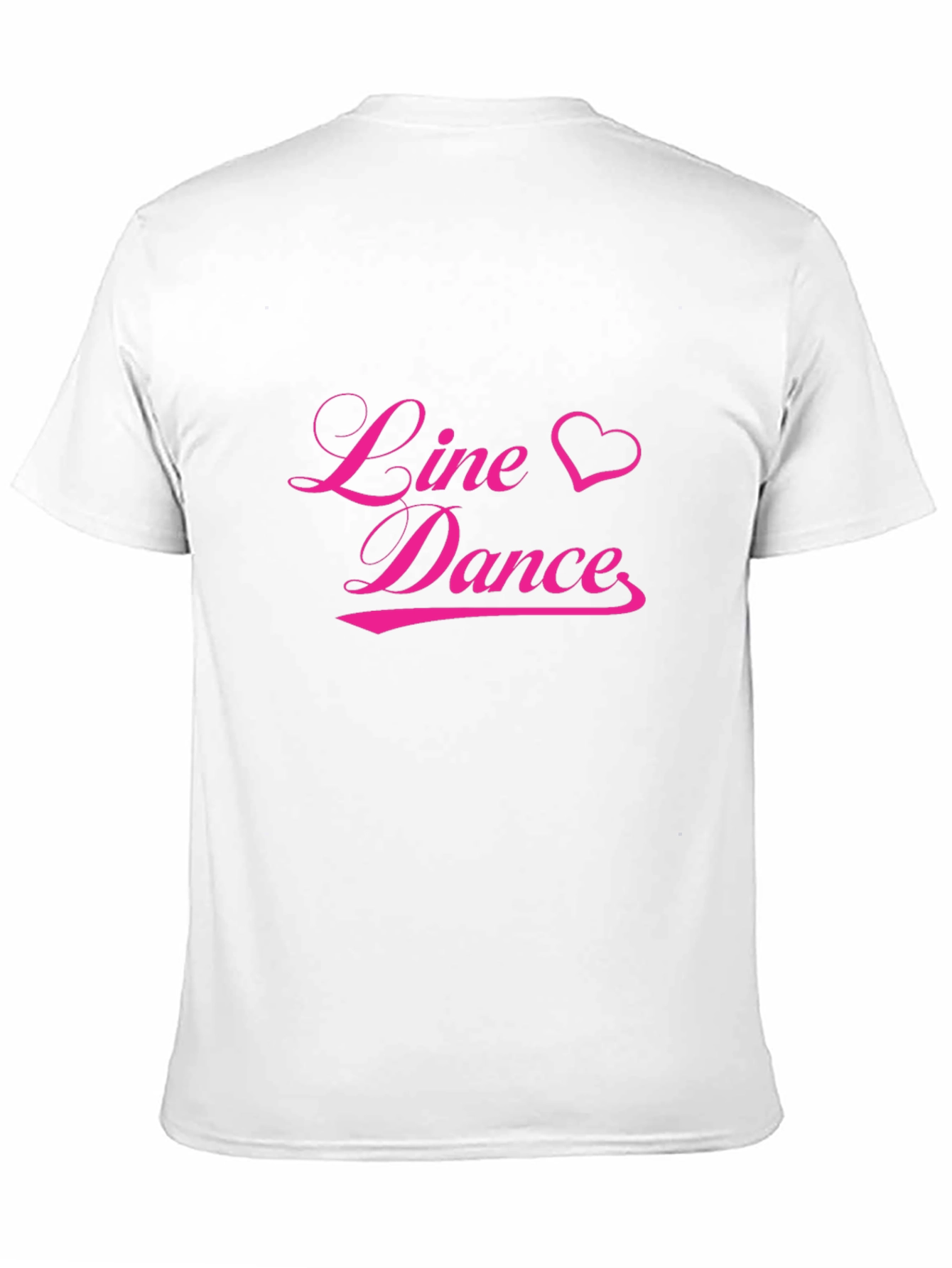Line Dance Heart T-Shirt - Black Cotton Tee - 11