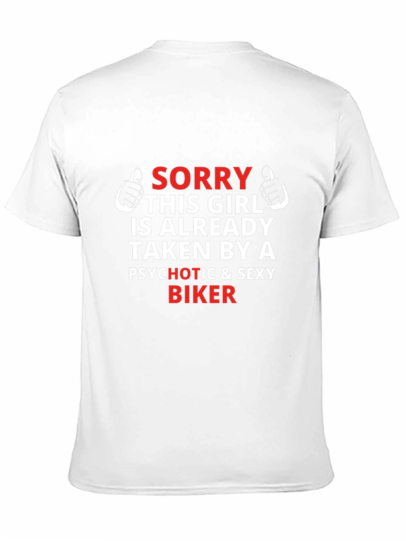 Black Sorry Taken by Biker Graphic Tee - Gift for Girlfriend view 11