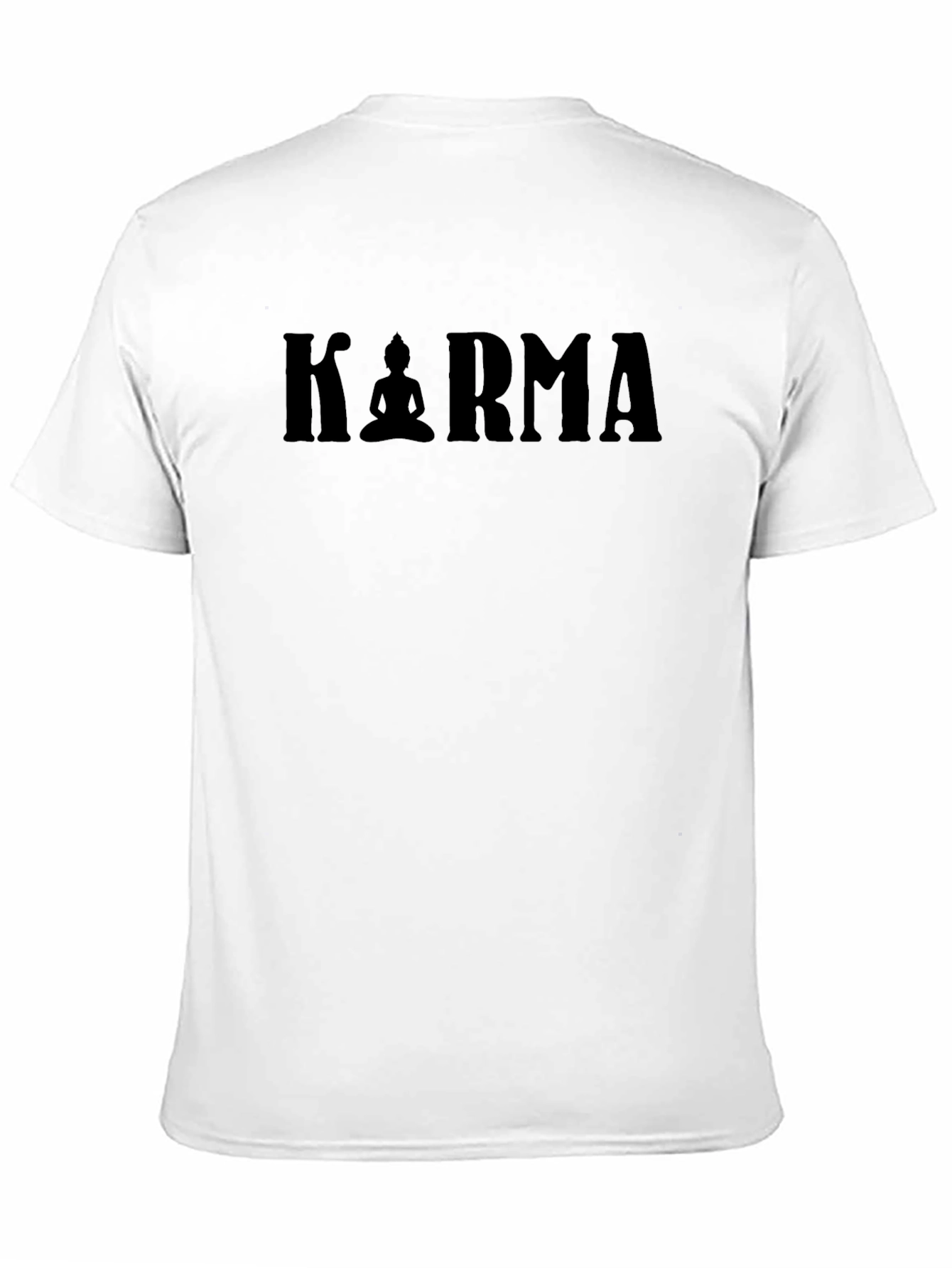 Karma Graphic T-Shirt - Buddha Silhouette Meditating Design - 11