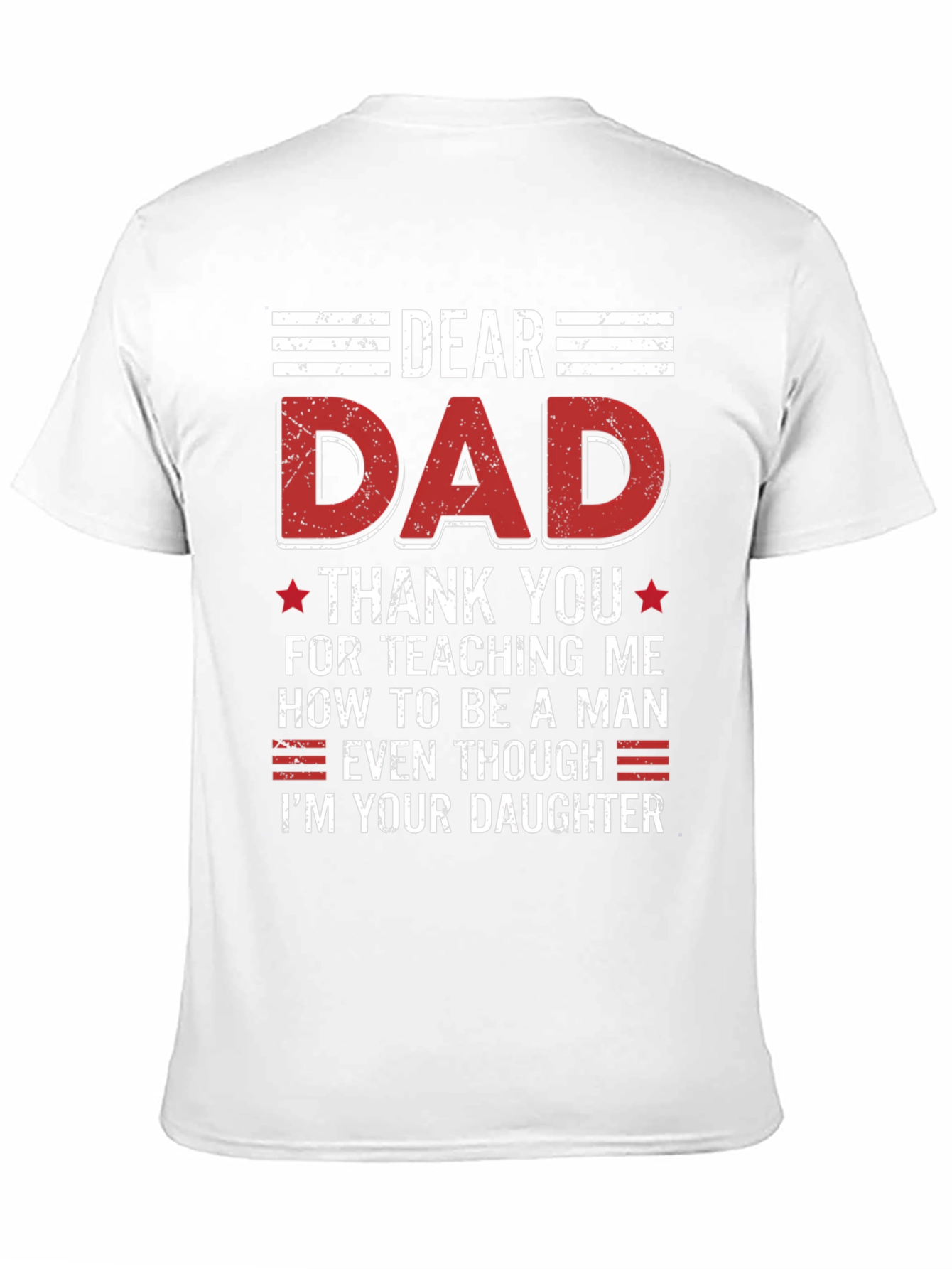 Black Dear Dad T-Shirt - Father's Day Gift view 11