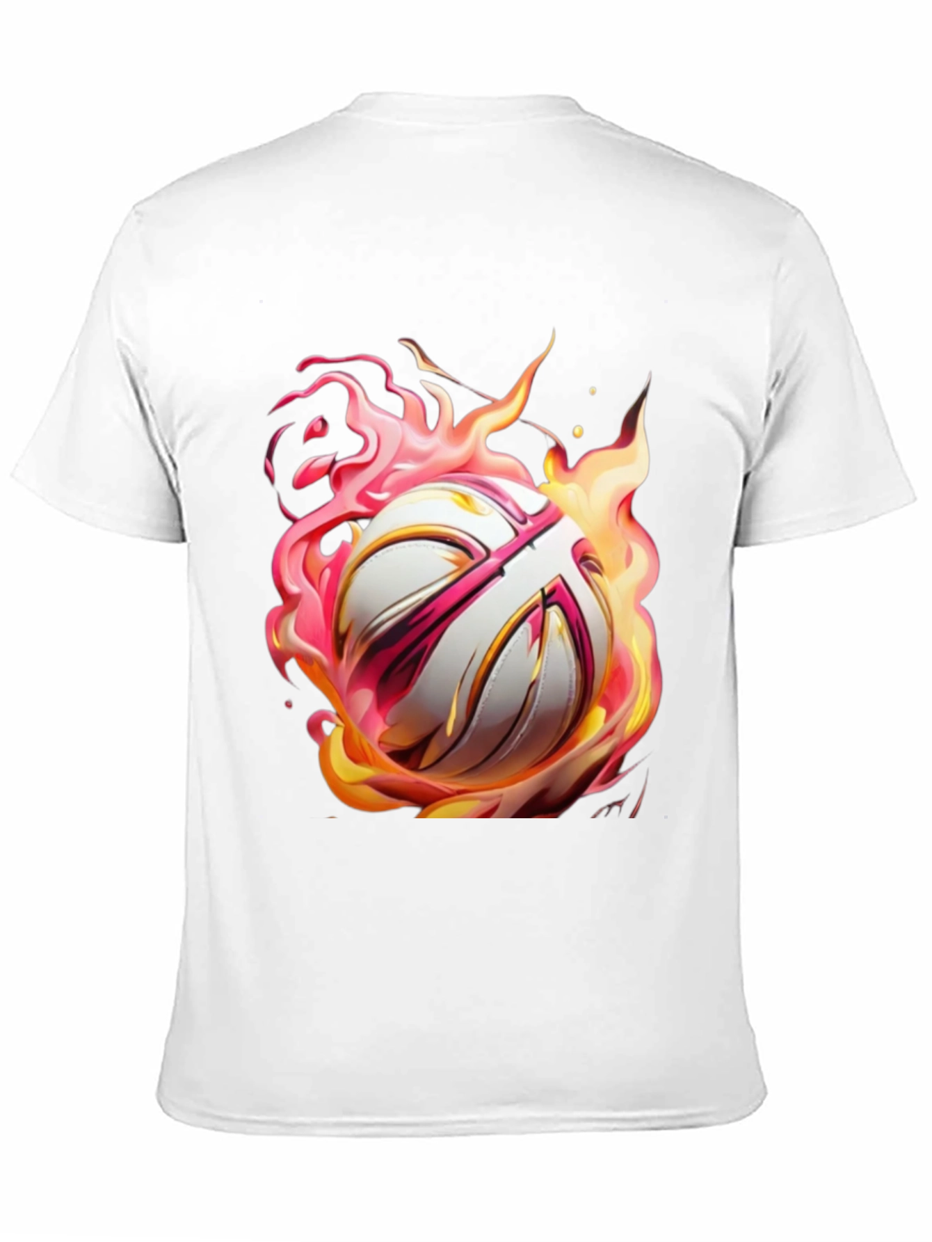 Black Flaming Ball Graphic Tee - Bold Style view 11