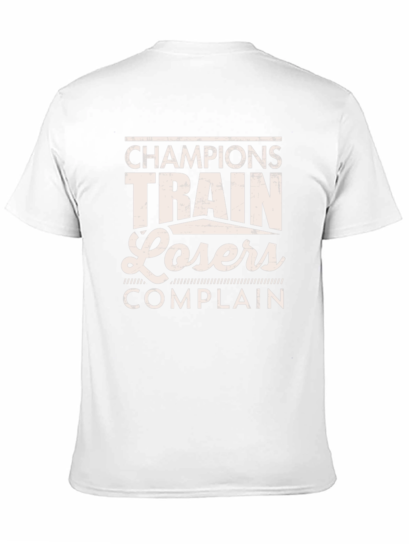 Black Champions Train Losers Complain Graphic Tee view 11