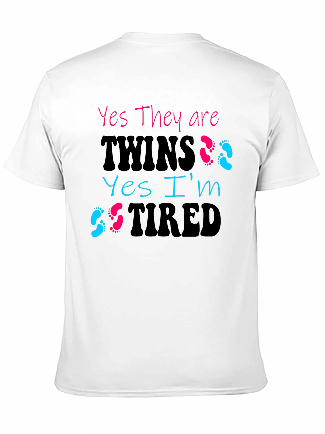 Black Yes They are Twins T-Shirt view 11