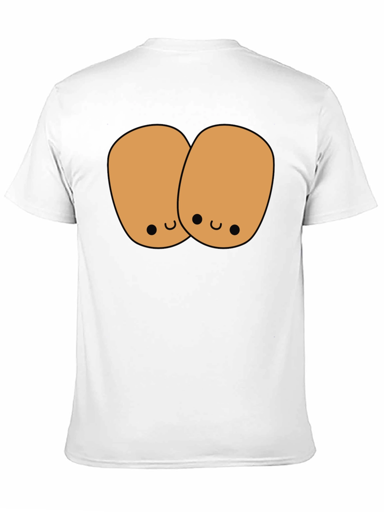 Black Cute Potato Duo Black T-Shirt view 11