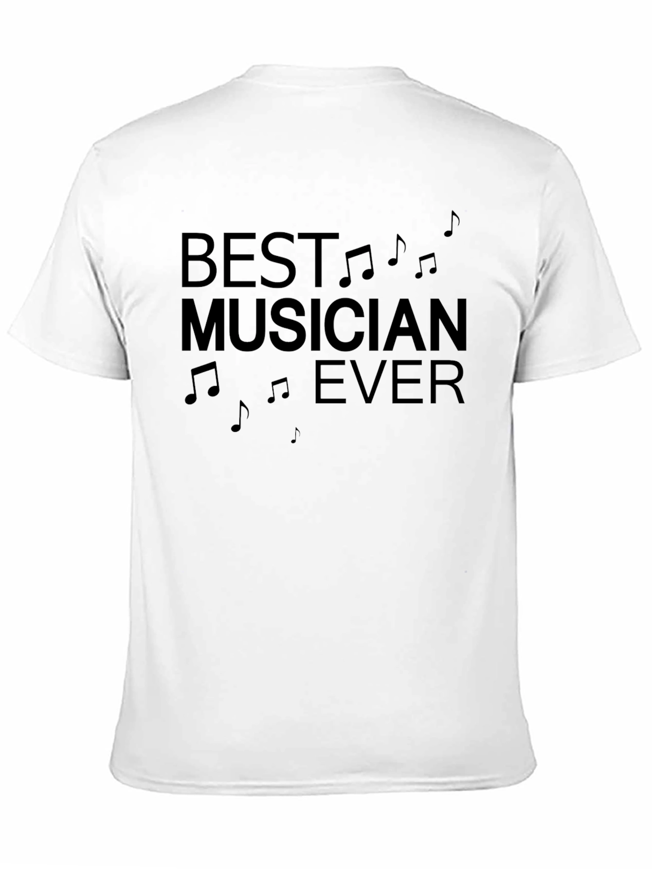 Black Best Musician Ever Black Graphic T-Shirt view 11