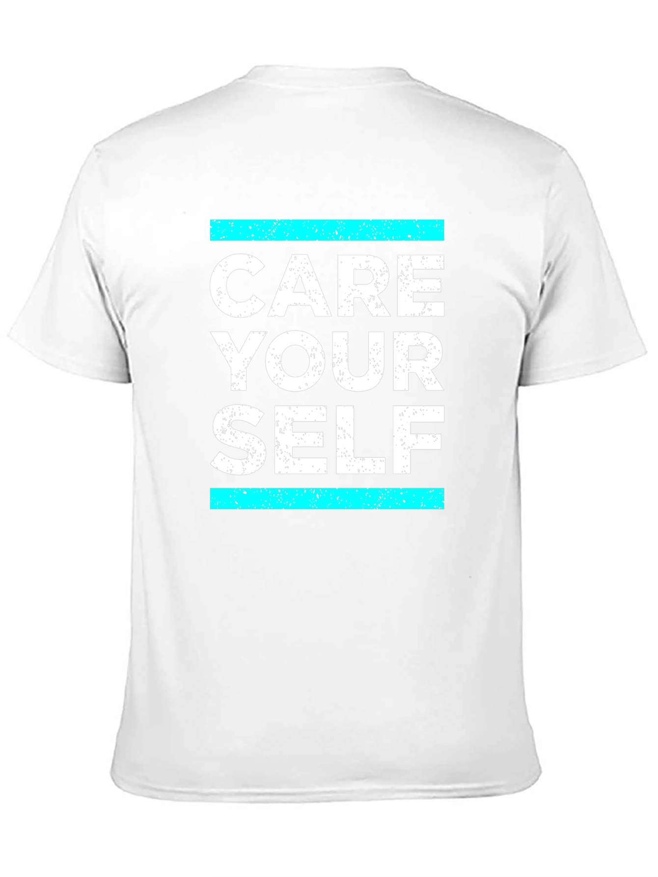 Black Care Your Self T-Shirt - Black Graphic Tee view 11