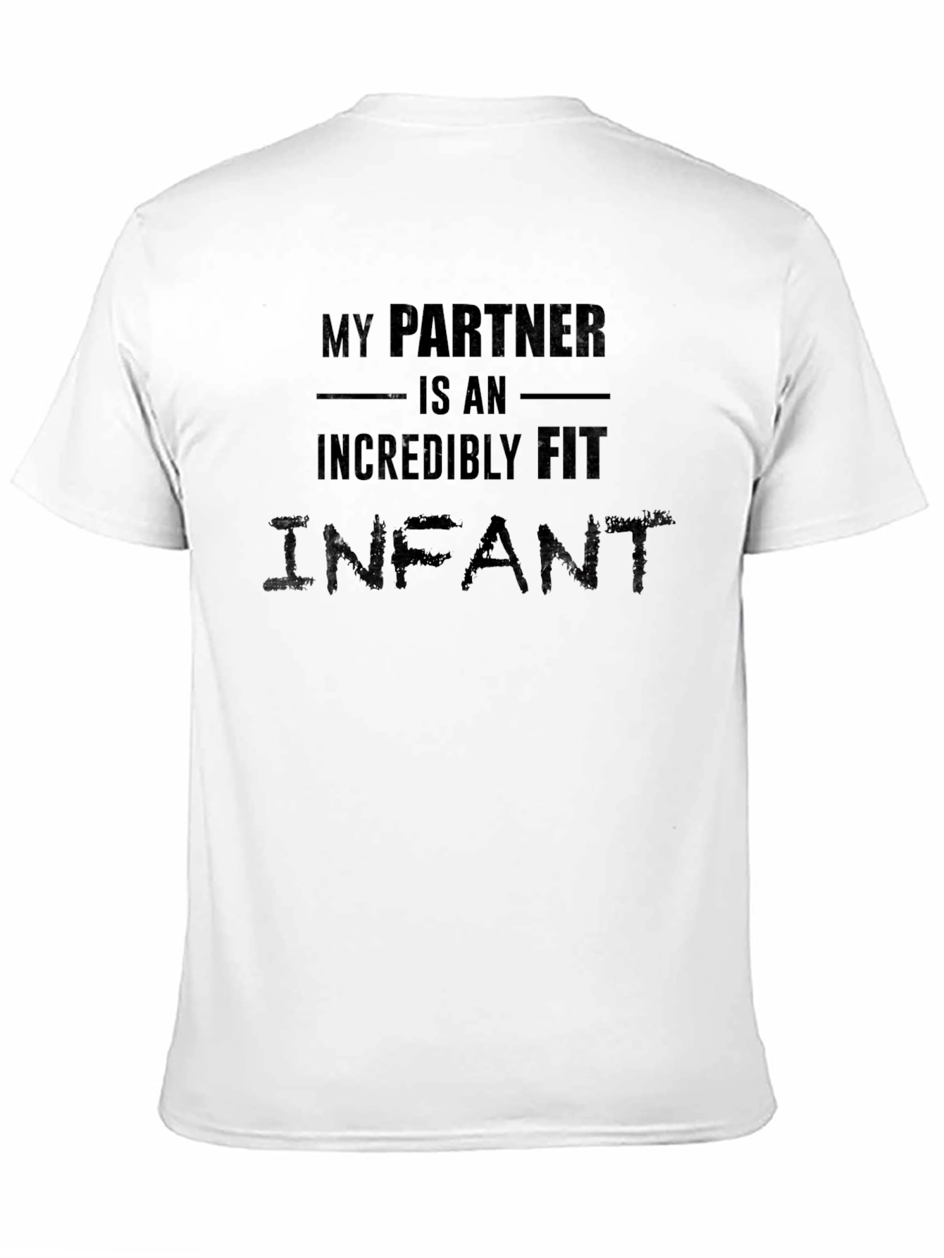 Black Partner Infant Novelty T-Shirt - Funny Humor Tee view 11