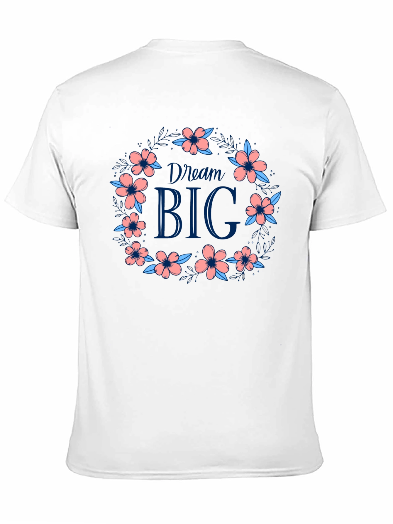 Black Dream Big Floral Wreath Graphic Tee - Black view 11