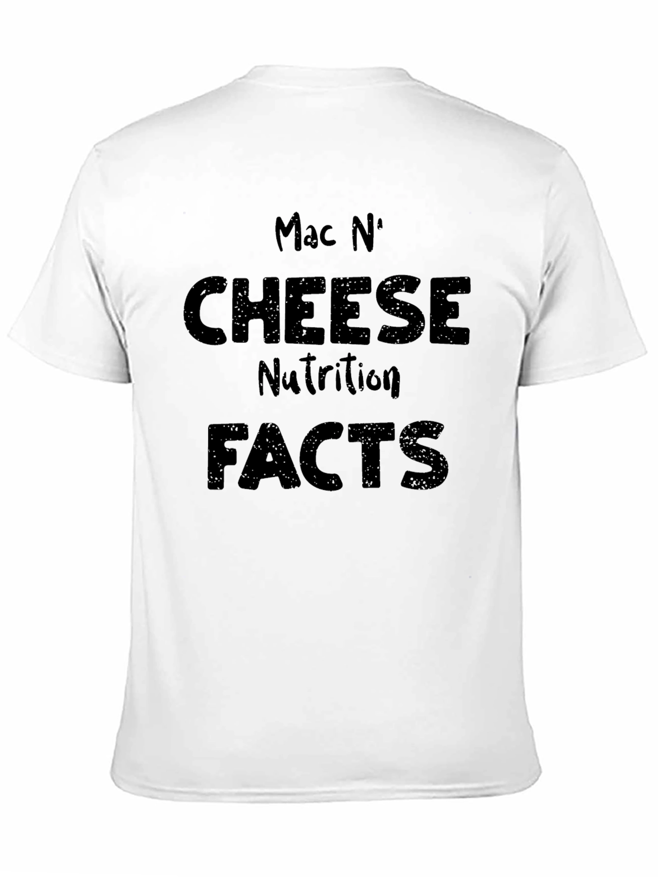 Black Mac N' Cheese Nutrition Facts Graphic Tee view 11