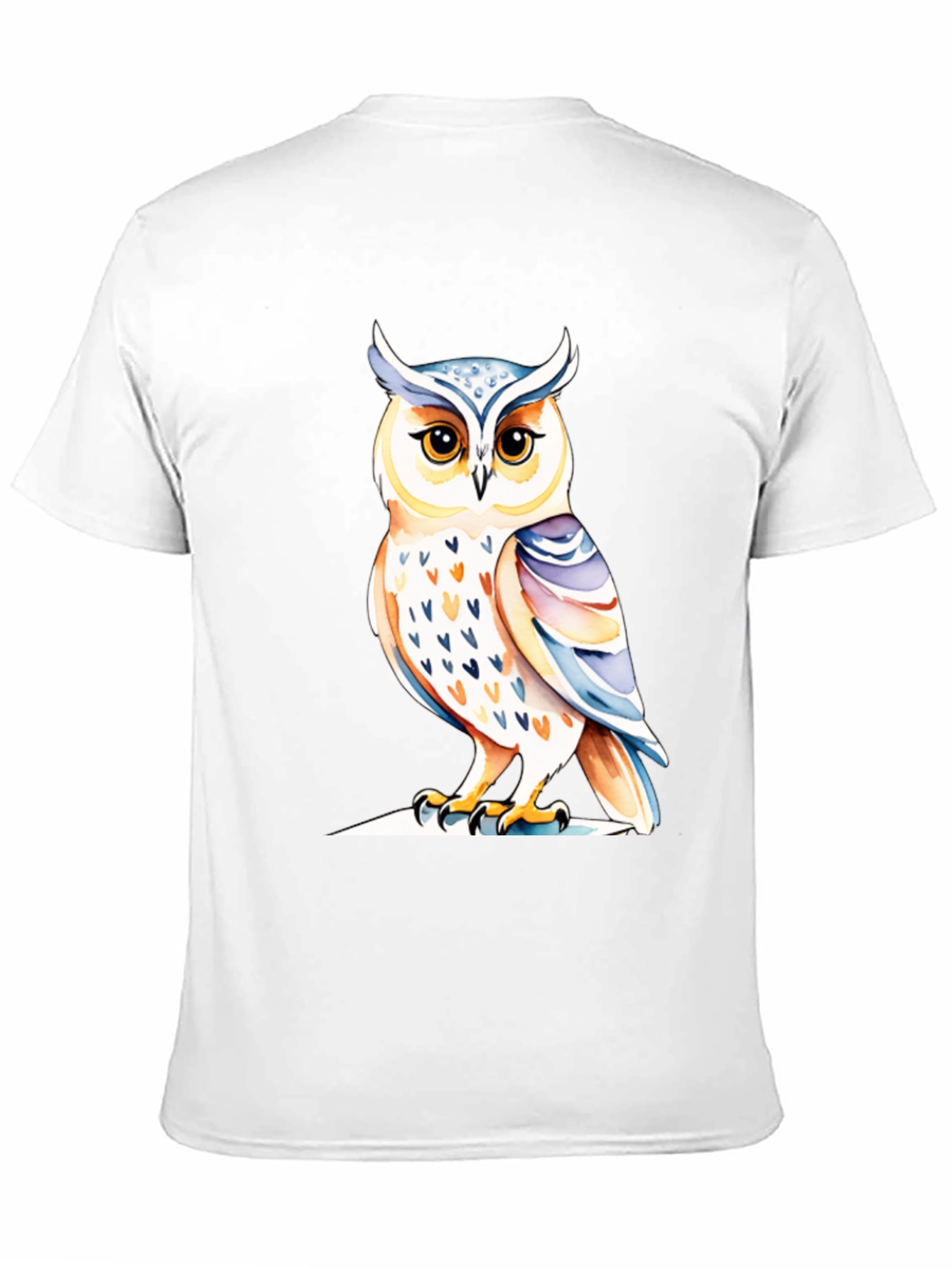 Black Black Owl Graphic Tee - Unique Bird Design view 11