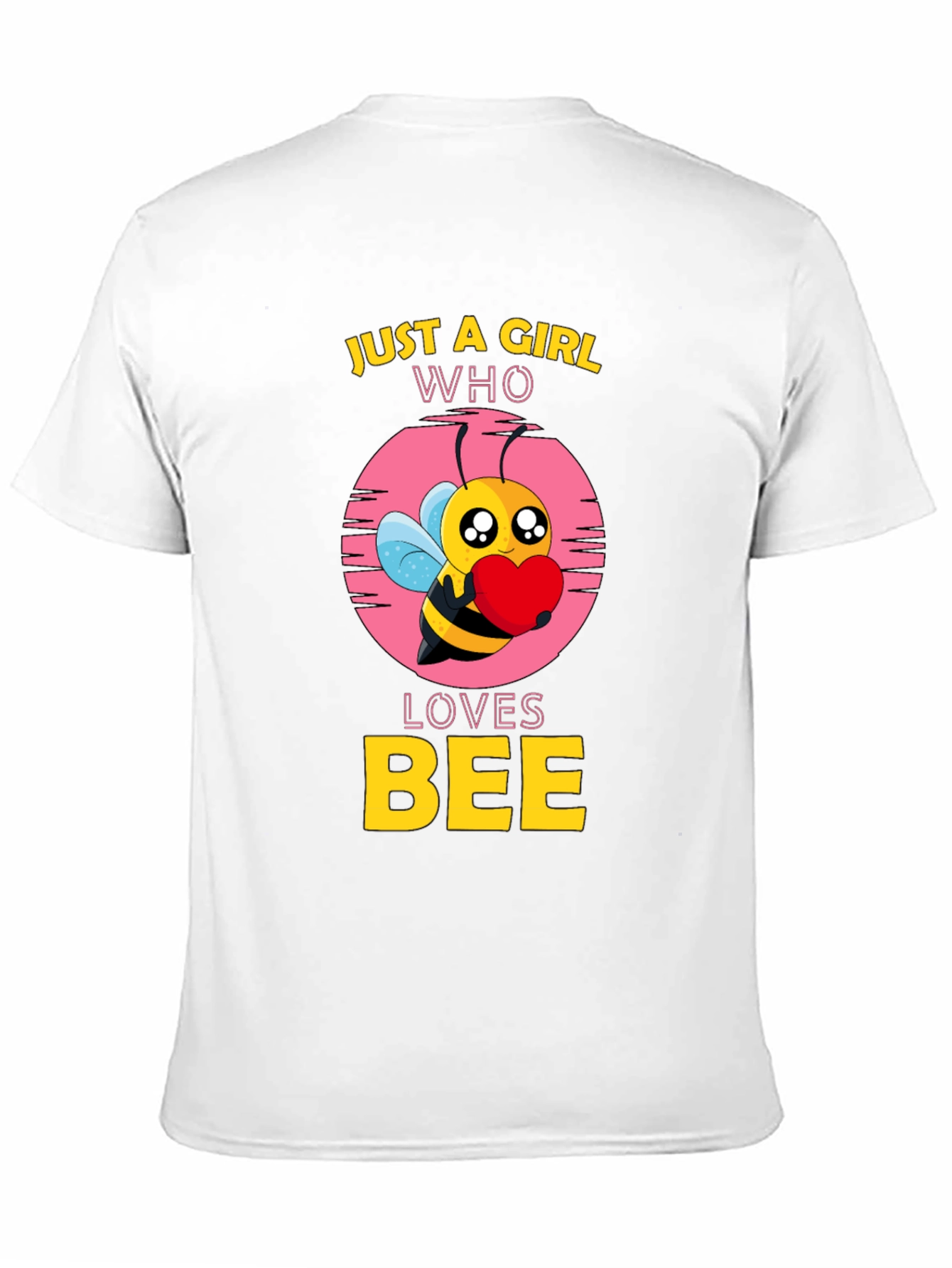 Black Just A Girl Who Loves Bee Black T-Shirt view 11
